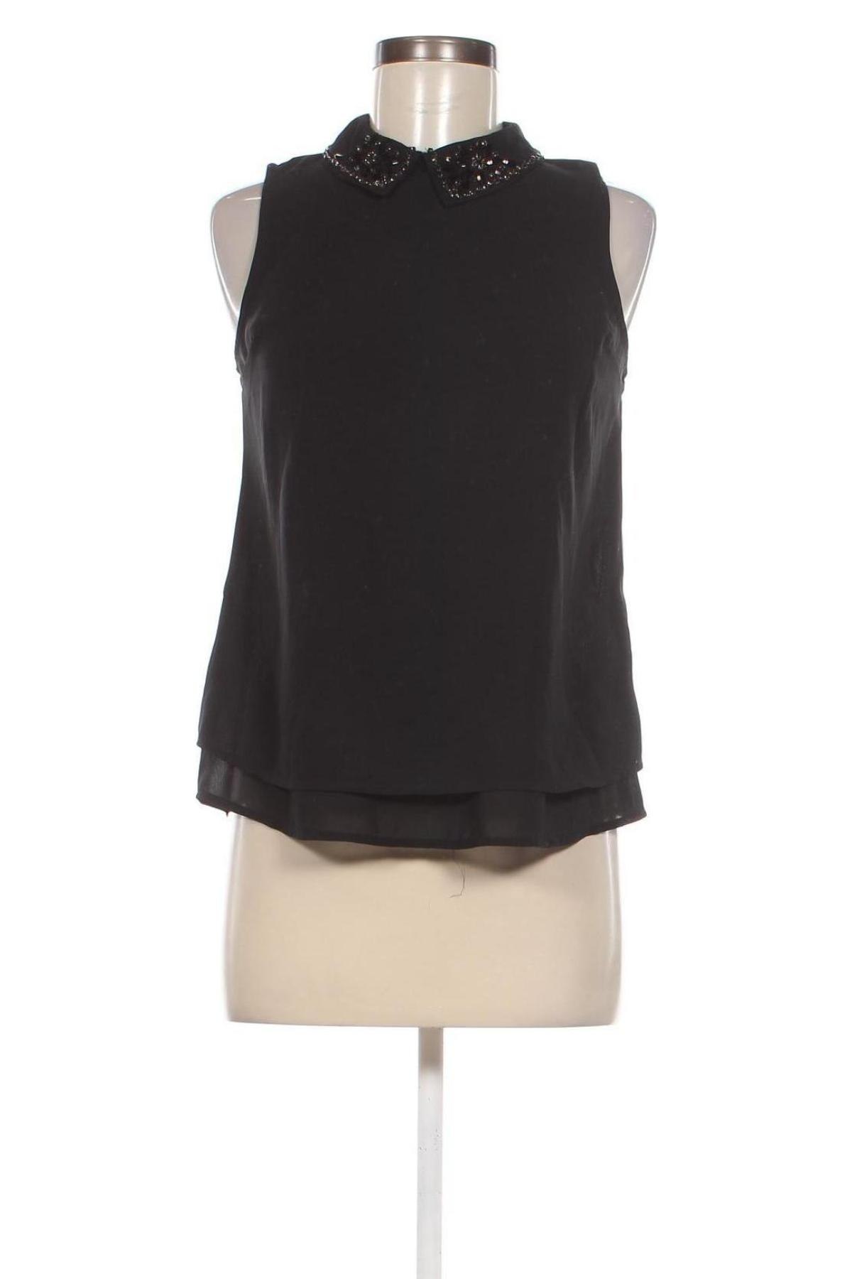 Γυναικείο αμάνικο μπλουζάκι Tally Weijl, Μέγεθος S, Χρώμα Μαύρο, Τιμή 6,99 €