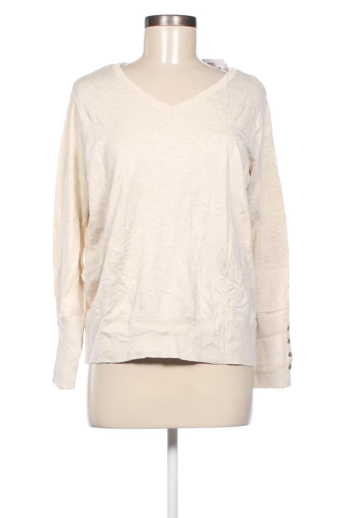 Γυναικείο πουλόβερ, Μέγεθος L, Χρώμα Εκρού, Τιμή 5,92 €