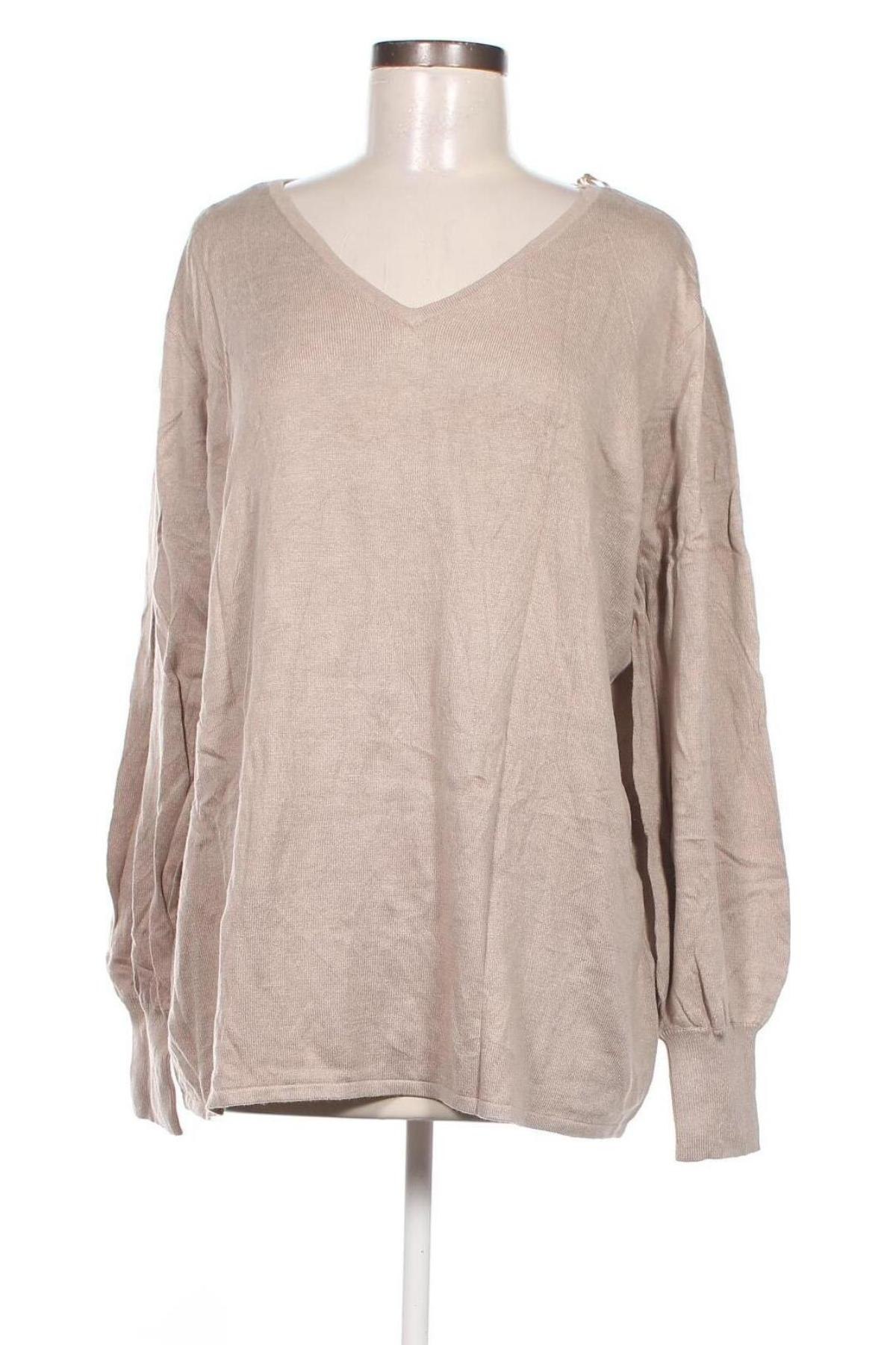 Damenpullover, Größe 3XL, Farbe Beige, Preis 14,13 €