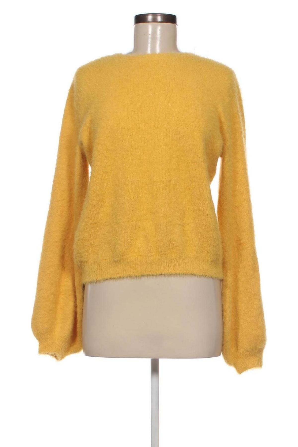 Damenpullover Bershka, Größe L, Farbe Gelb, Preis 10,49 €