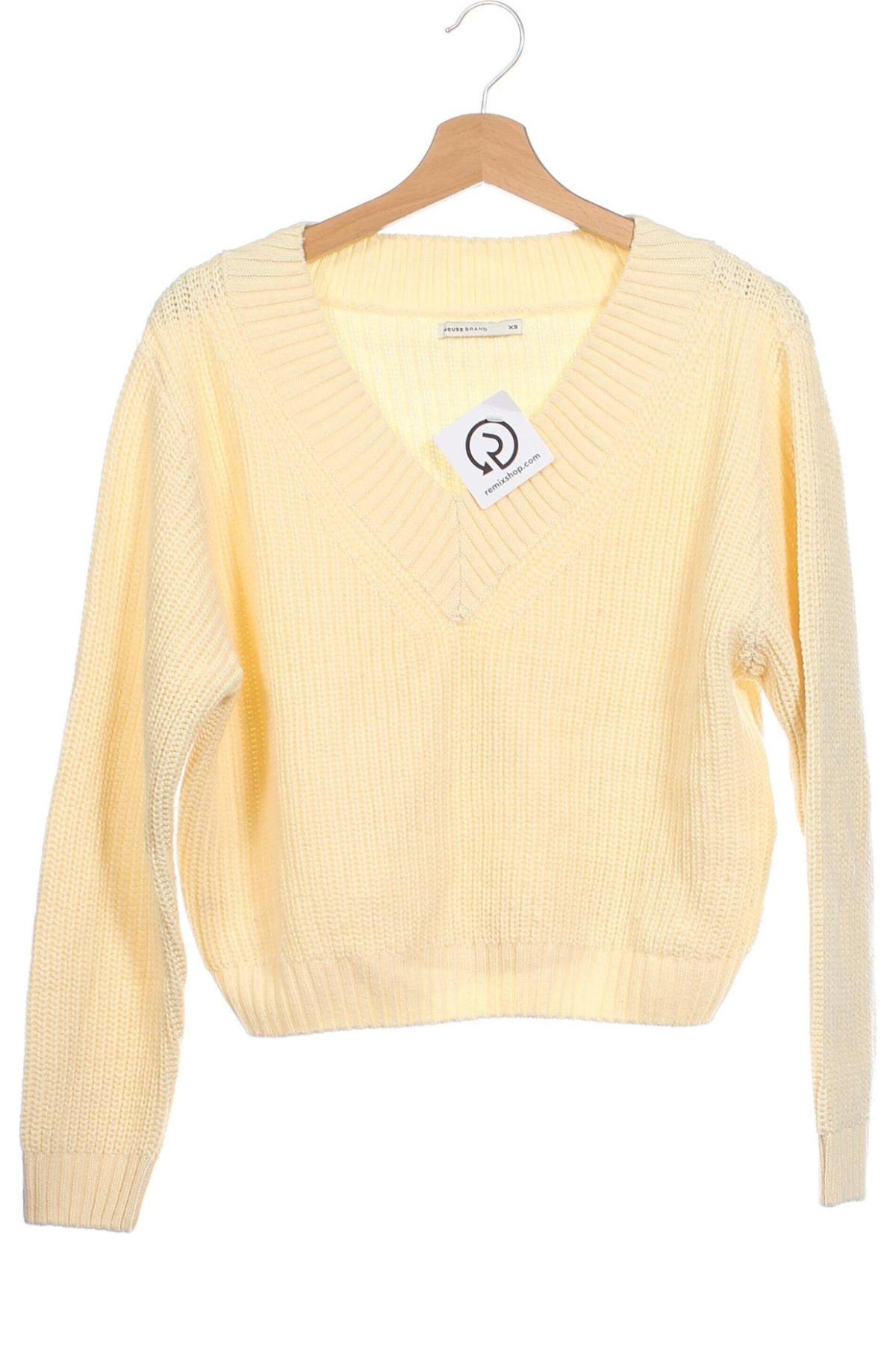 Γυναικείο πουλόβερ House, Μέγεθος XS, Χρώμα Κίτρινο, Τιμή 8,01 €