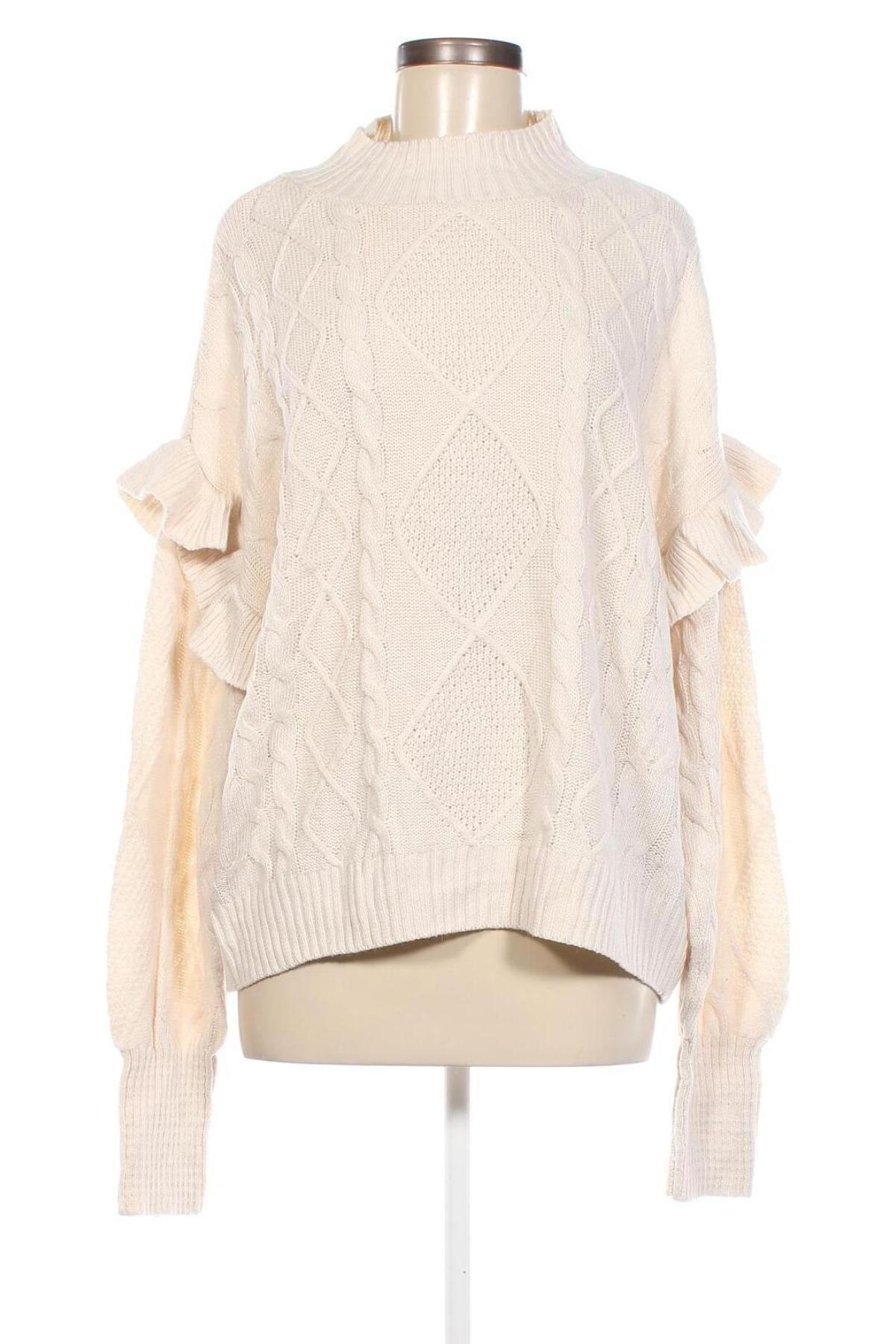 Γυναικείο πουλόβερ Katies, Μέγεθος L, Χρώμα Εκρού, Τιμή 7,71 €