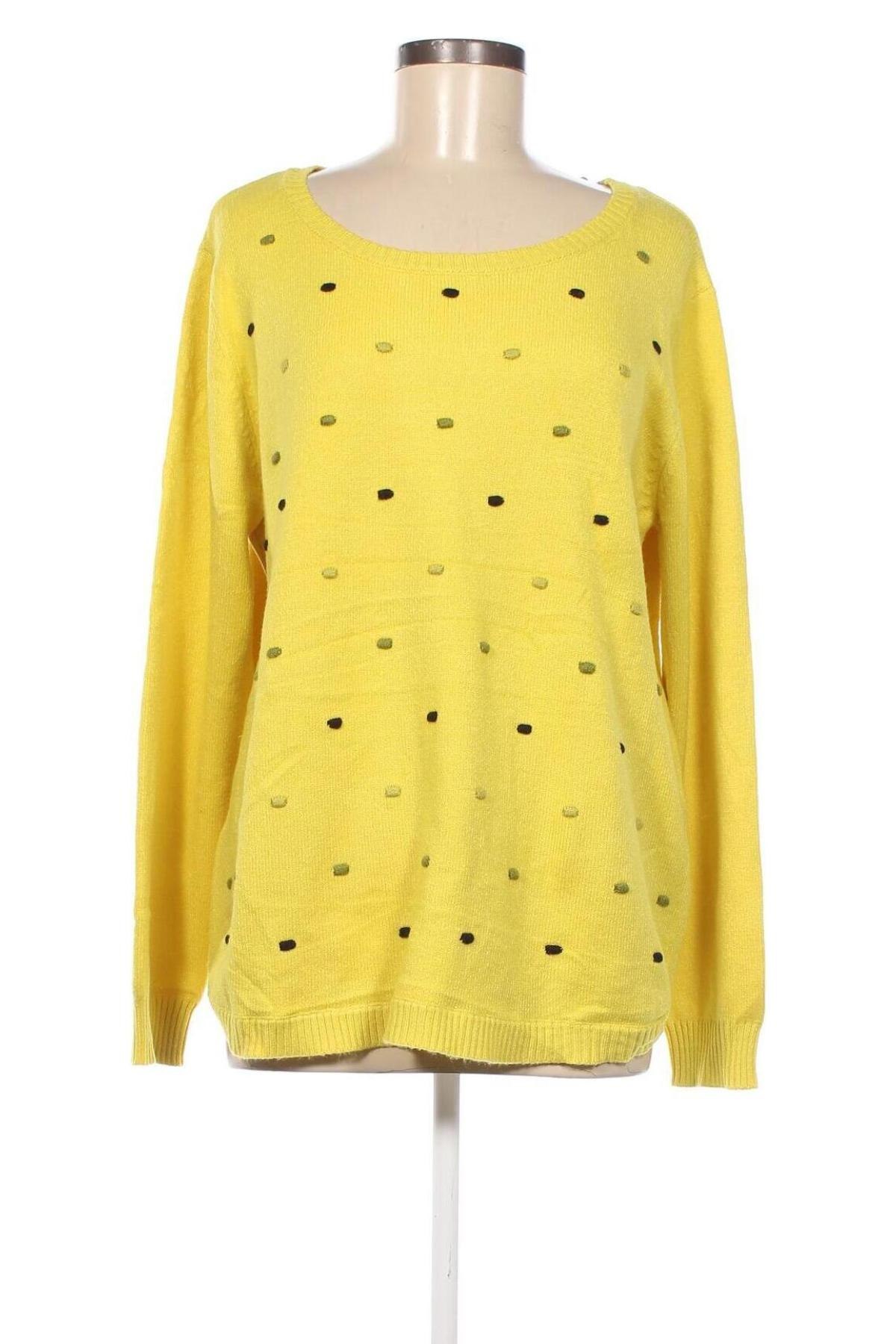 Γυναικείο πουλόβερ Laura Torelli, Μέγεθος L, Χρώμα Κίτρινο, Τιμή 7,71 €