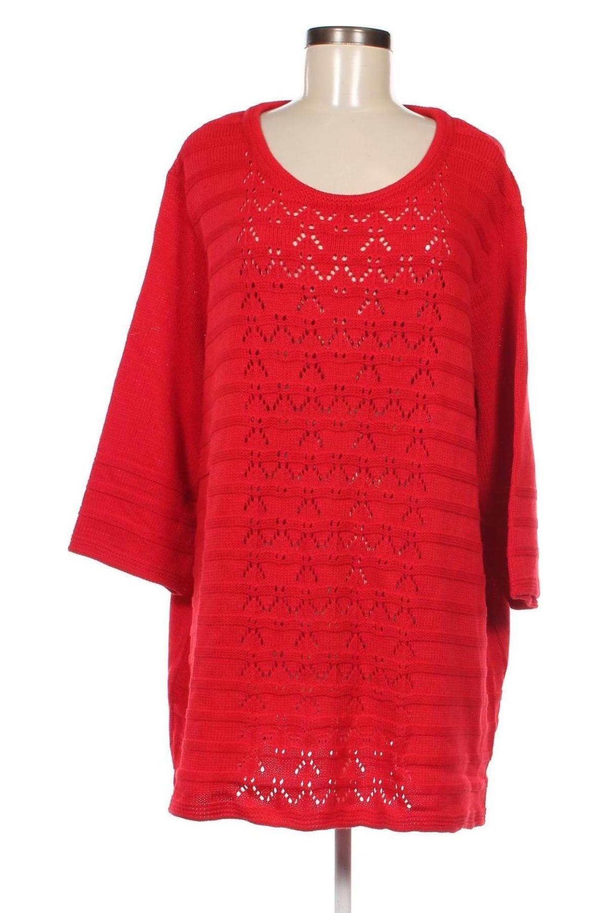 Damski sweter M. Collection, Rozmiar 3XL, Kolor Czerwony, Cena 88,28 zł