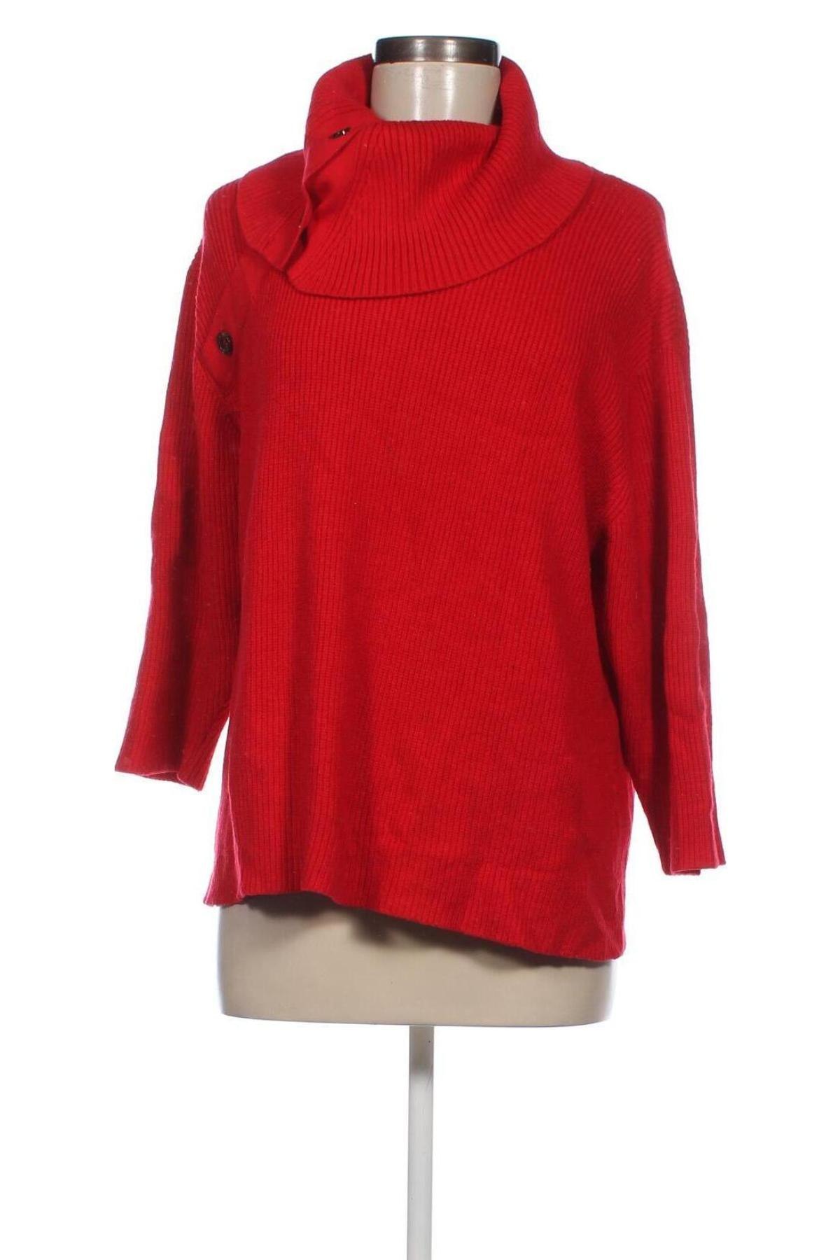 Дамски пуловер MeKSTONE, Размер XXL, Цвят Червен, Цена 18,04 лв.