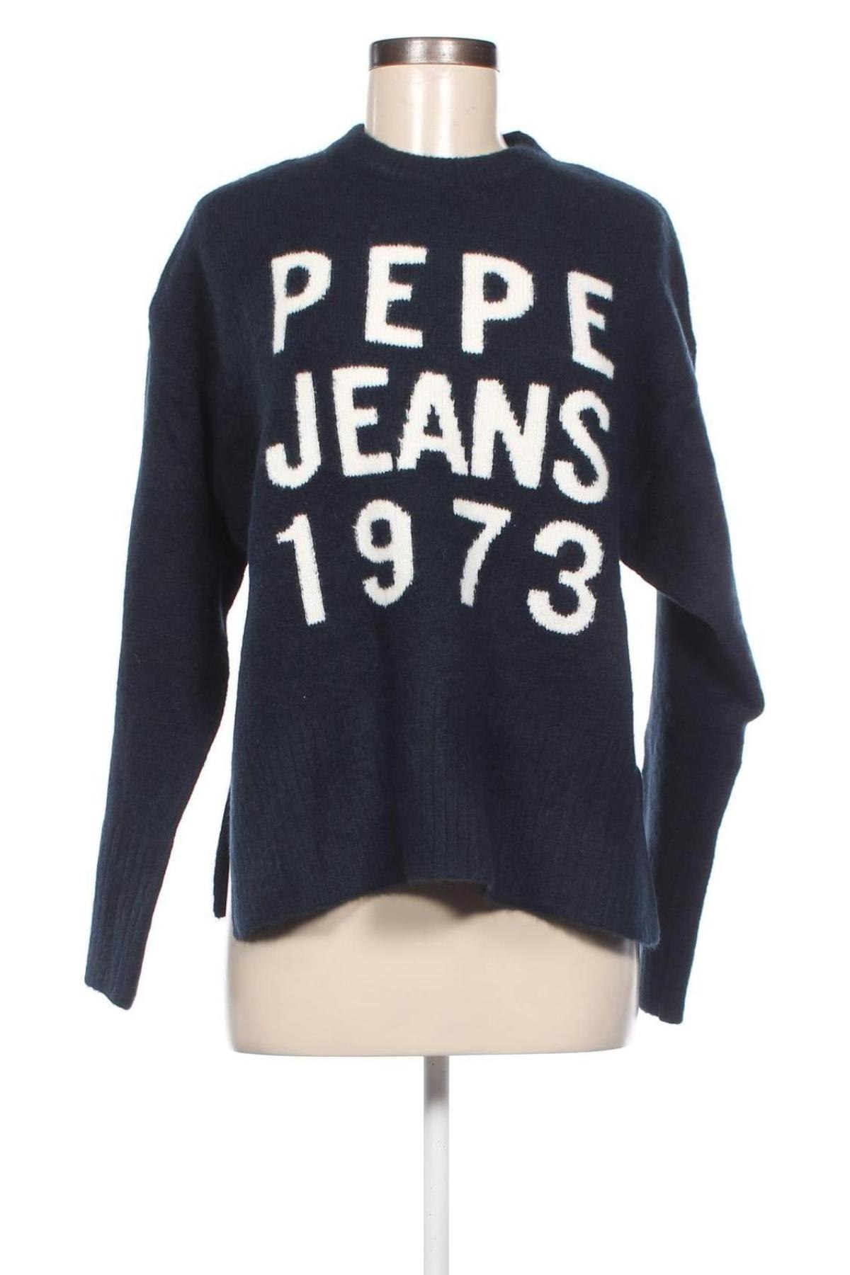 Дамски пуловер Pepe Jeans, Размер XS, Цвят Син, Цена 74,20 лв.