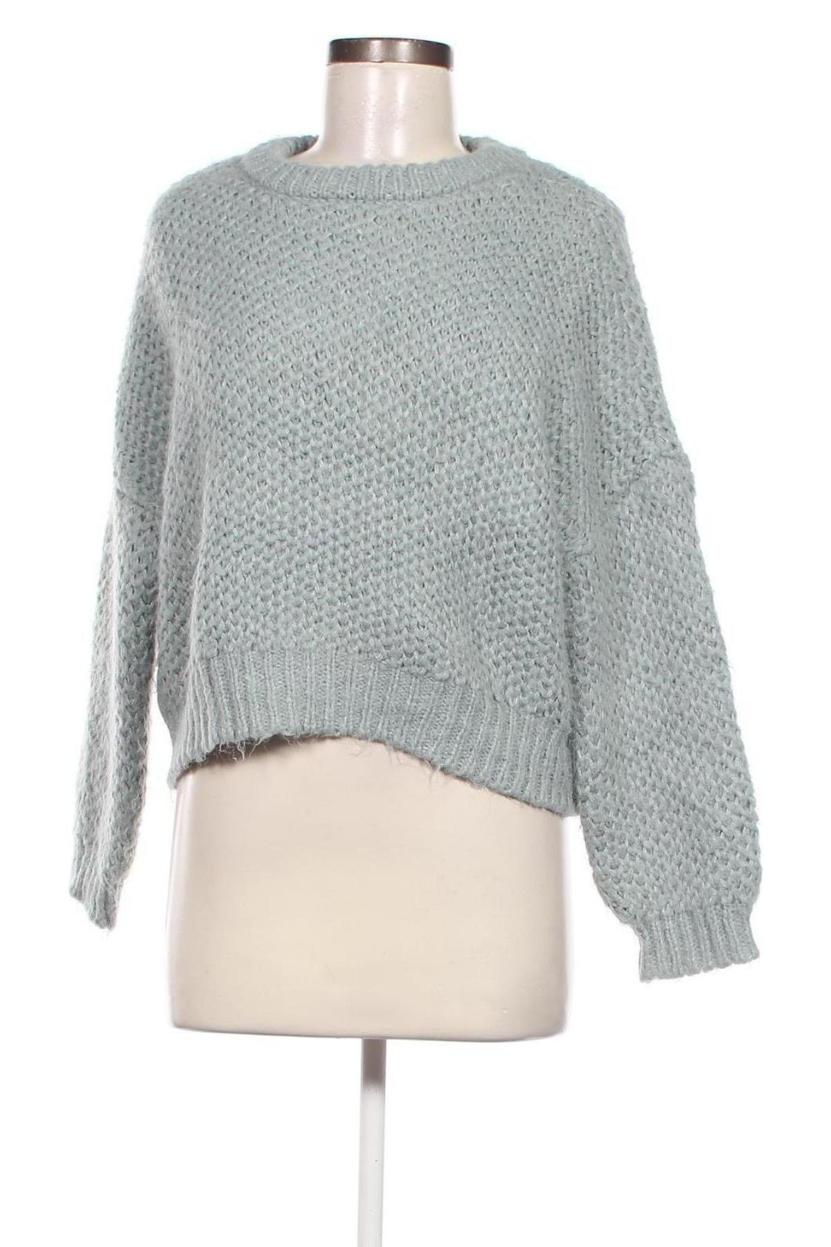 Pulover de femei Pull&Bear, Mărime M, Culoare Albastru, Preț 33,99 Lei