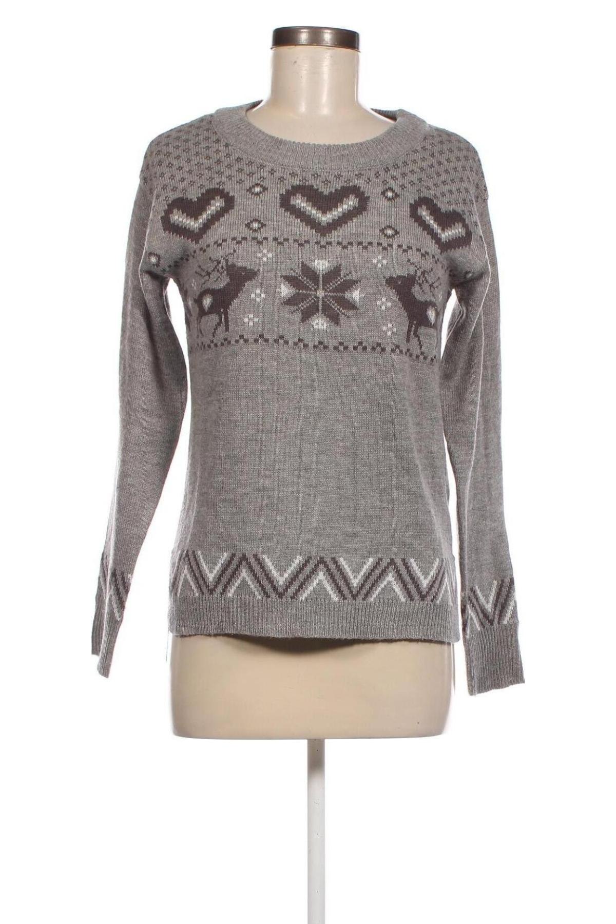 Damenpullover Terranova, Größe S, Farbe Grau, Preis 6,67 €