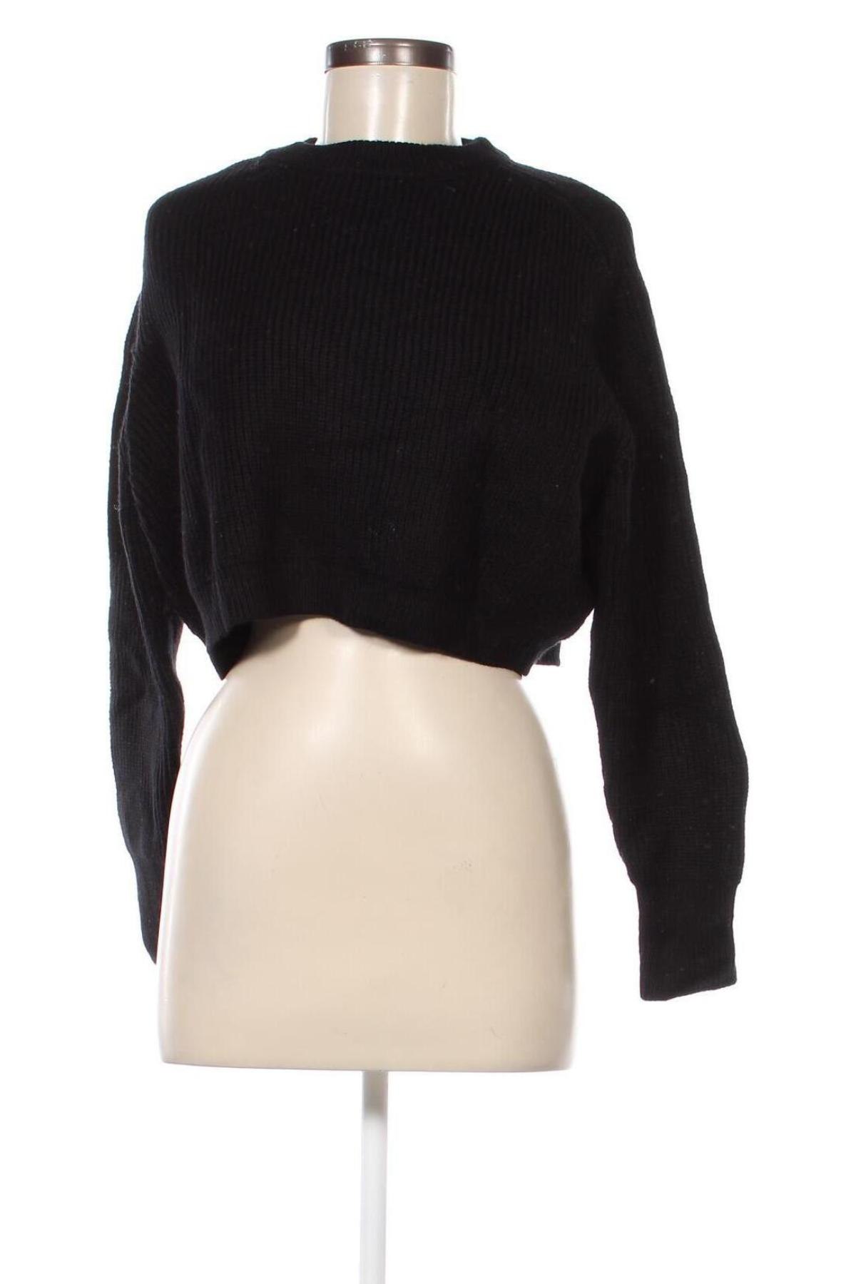 Дамски пуловер Zara, Размер M, Цвят Черен, Цена 9,45 лв.