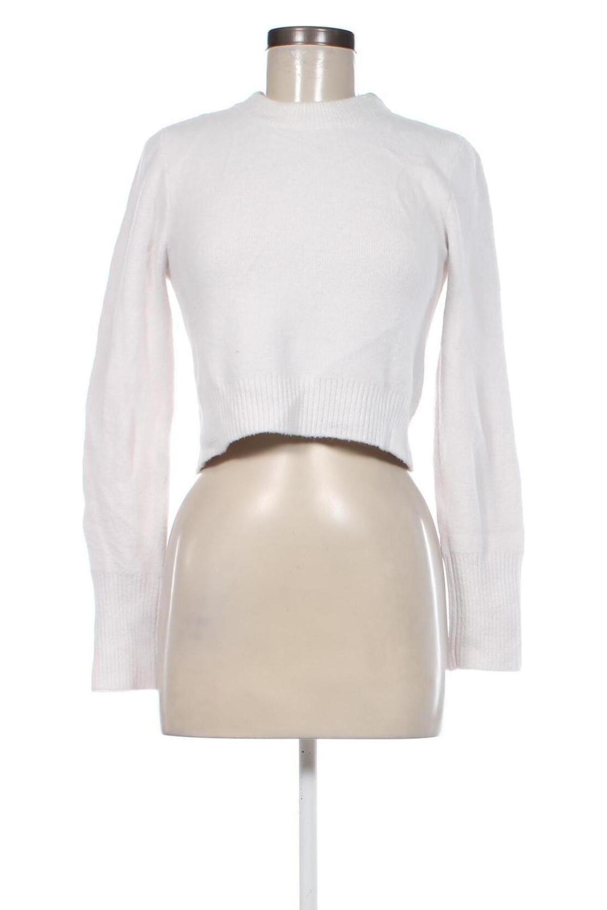 Pulover de femei Zara, Mărime L, Culoare Alb, Preț 31,09 Lei