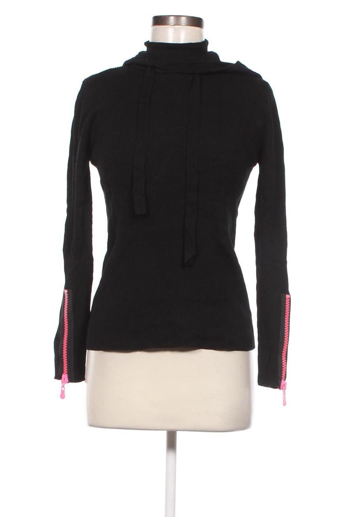 Pulover de femei Zara Knitwear, Mărime L, Culoare Negru, Preț 31,98 Lei