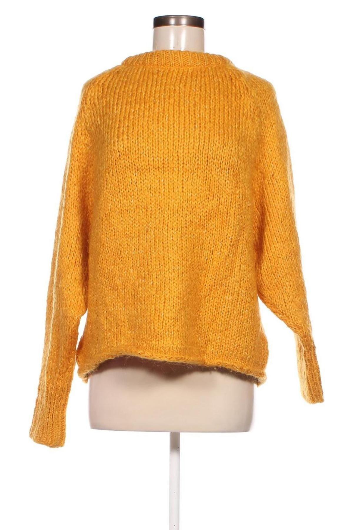 Damski sweter Zara Knitwear, Rozmiar M, Kolor Żółty, Cena 86,99 zł