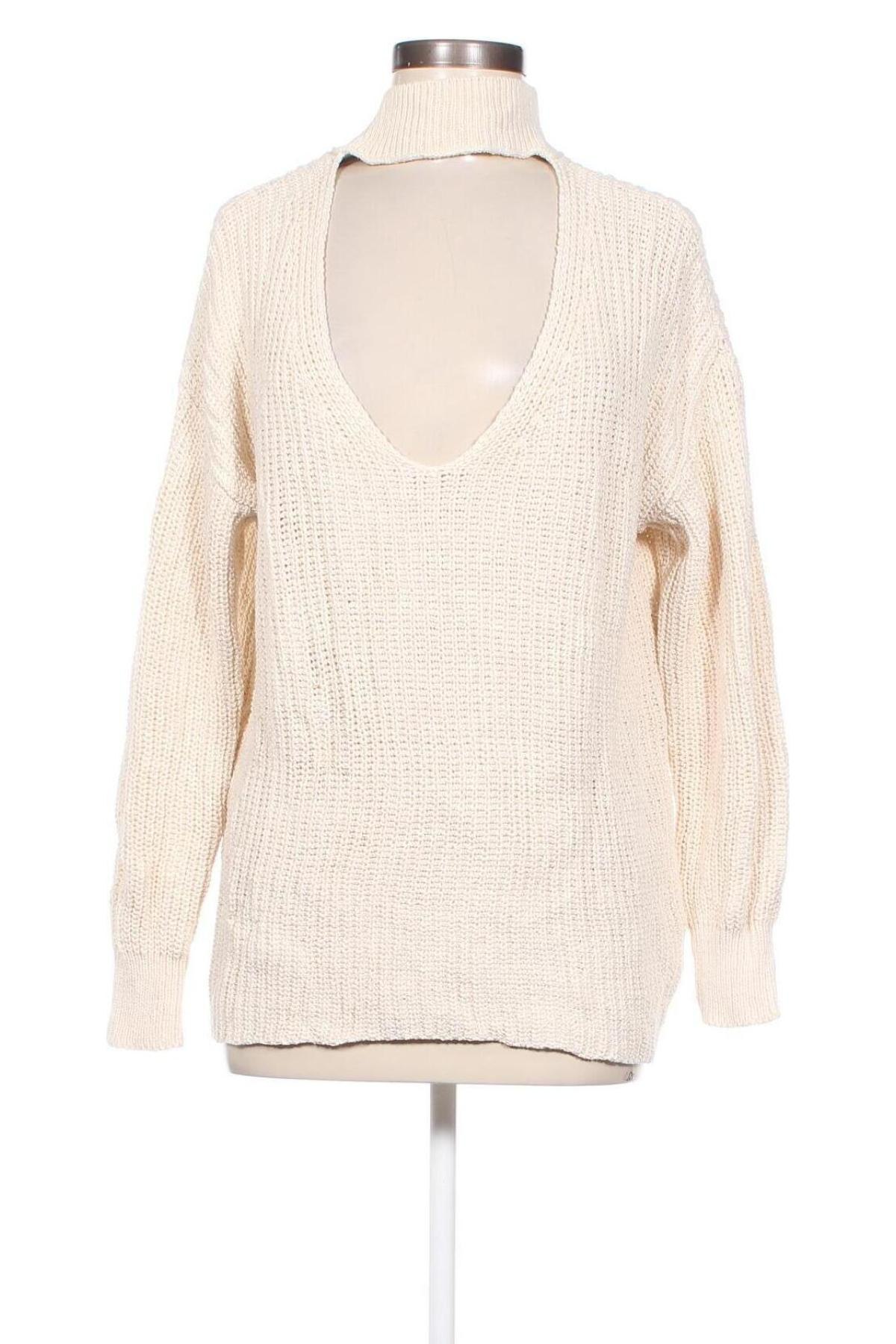 Дамски пуловер Zara Knitwear, Размер S, Цвят Екрю, Цена 10,80 лв.