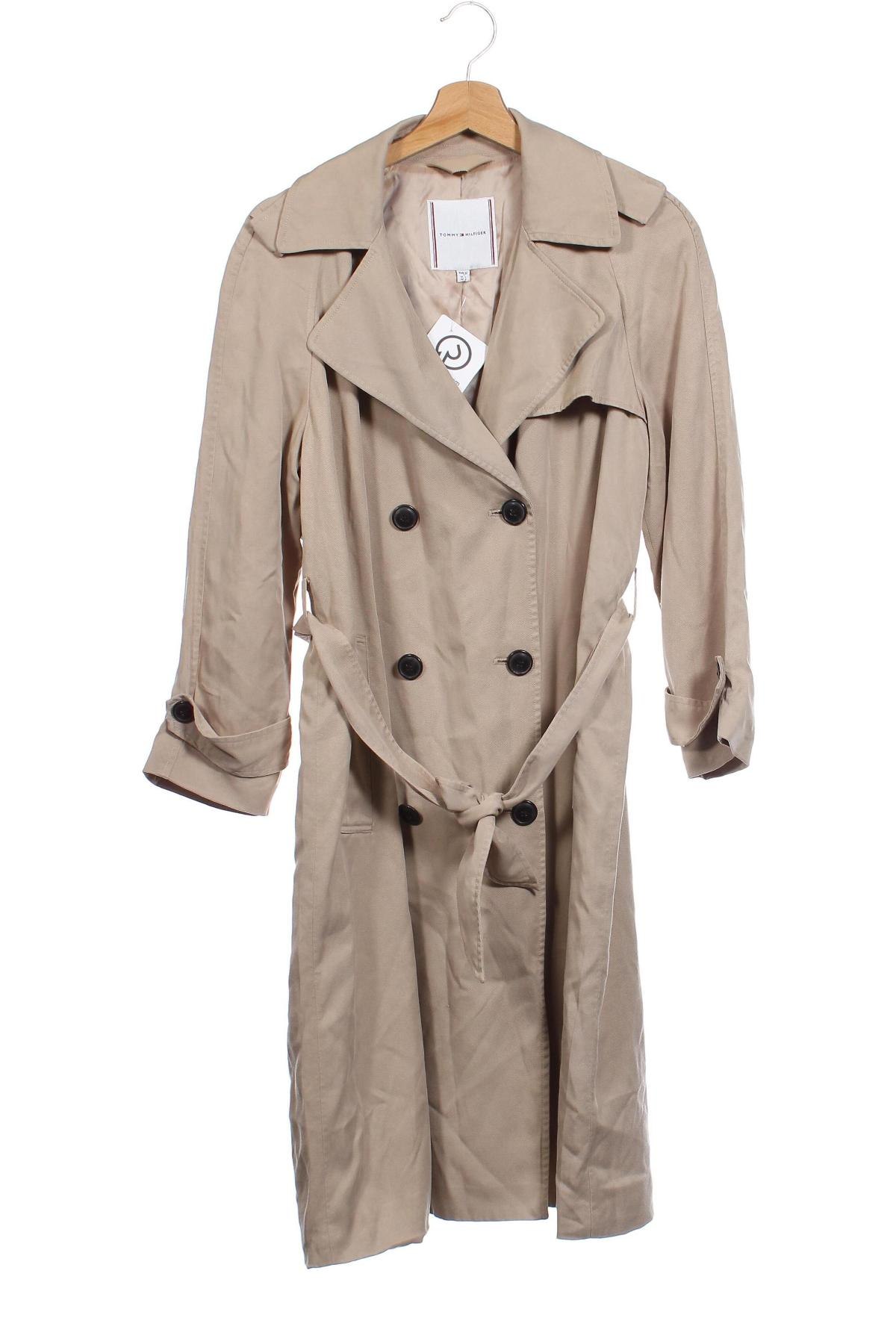 Дамски шлифер Tommy Hilfiger, Размер XXS, Цвят Бежов, Цена 115,71 лв.