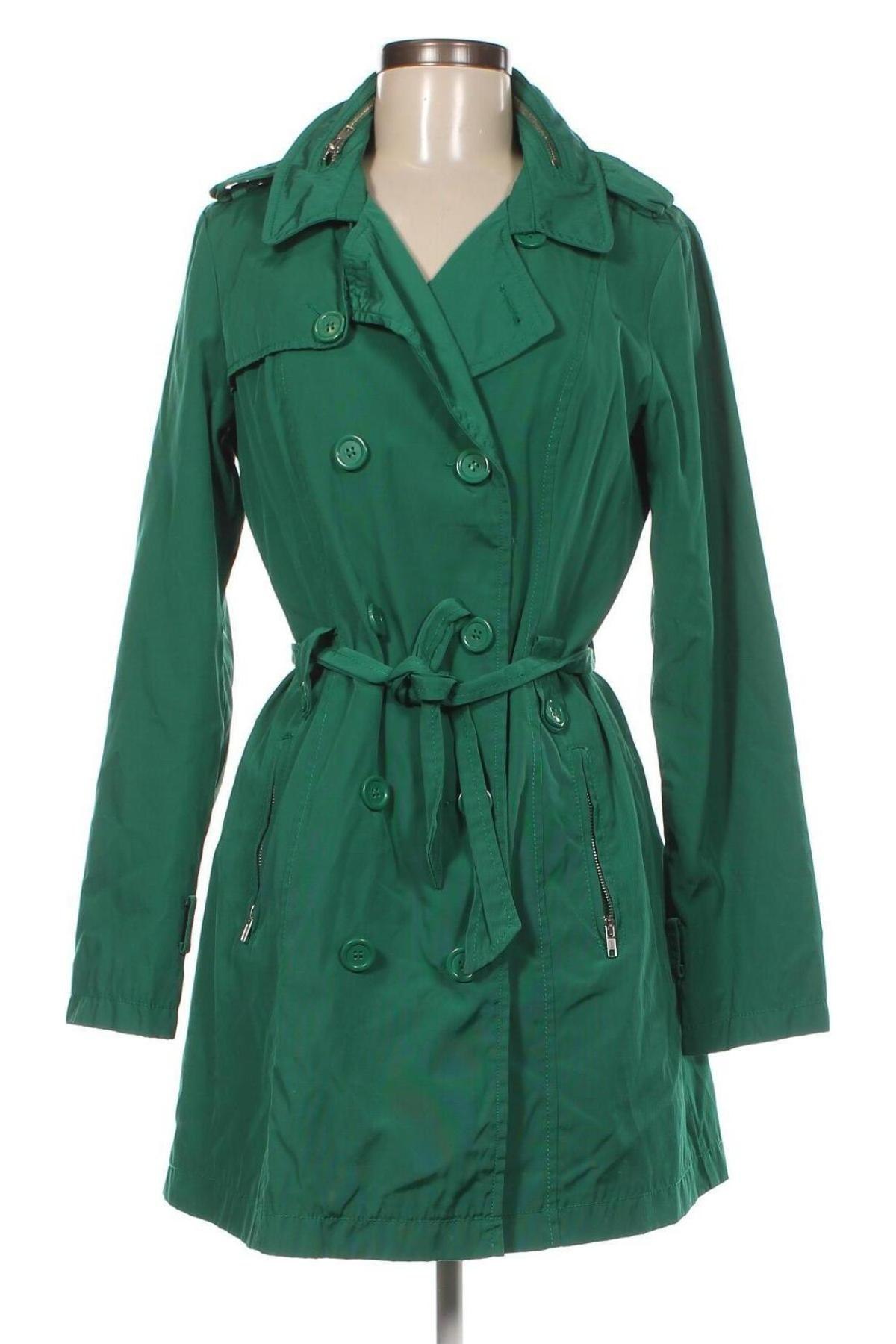 Damen Trench Coat Yessica, Größe M, Farbe Grün, Preis € 20,71