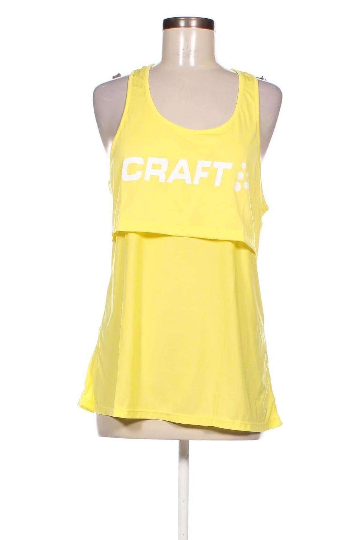 Γυναίκειο αθλητικό τοπ Craft, Μέγεθος L, Χρώμα Κίτρινο, Τιμή 7,94 €