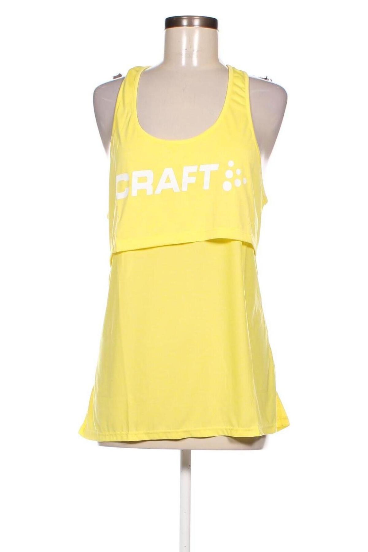 Γυναίκειο αθλητικό τοπ Craft, Μέγεθος L, Χρώμα Κίτρινο, Τιμή 5,95 €
