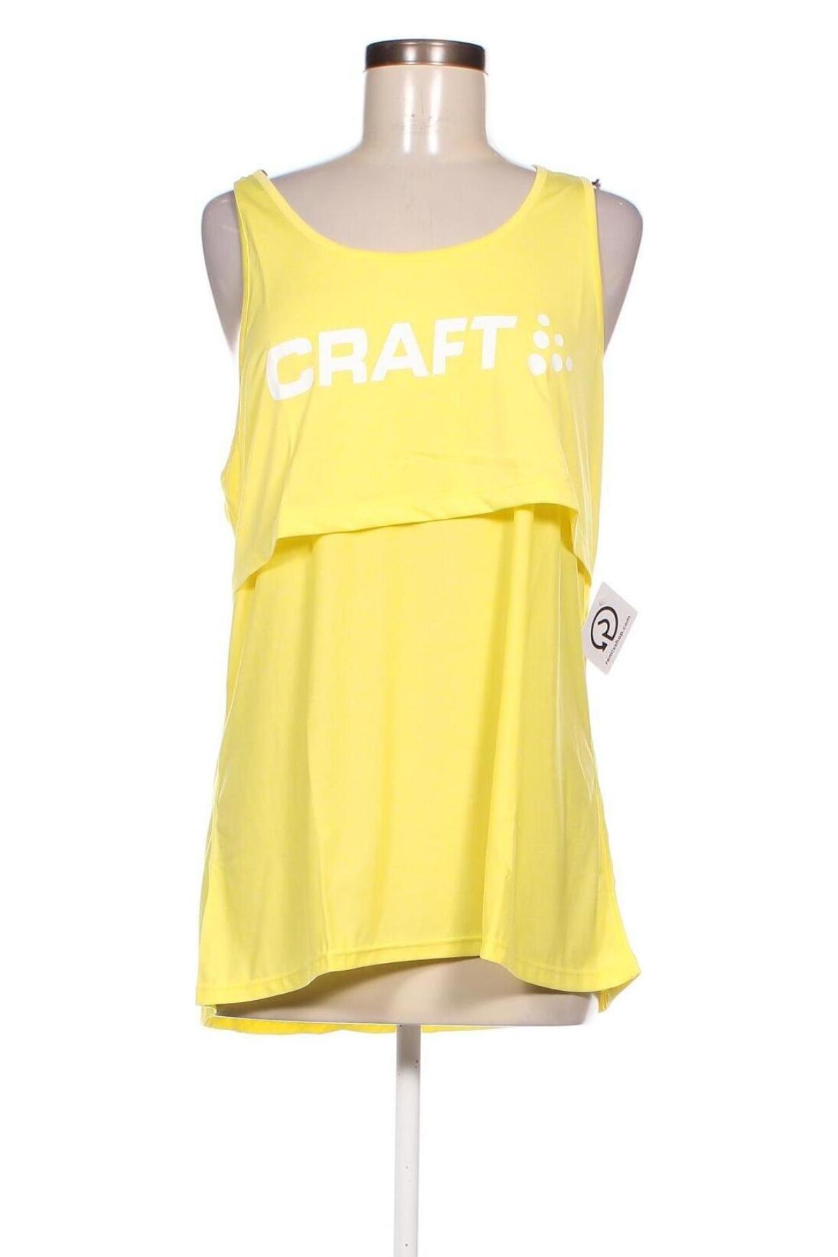 Γυναίκειο αθλητικό τοπ Craft, Μέγεθος XL, Χρώμα Κίτρινο, Τιμή 7,94 €