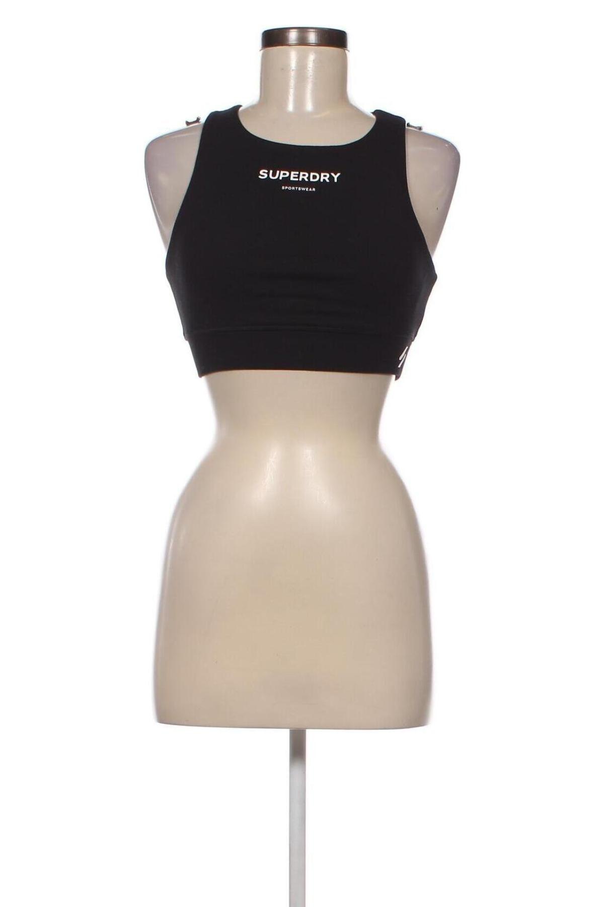 Damen Sporttop Superdry, Größe S, Farbe Schwarz, Preis 11,14 €