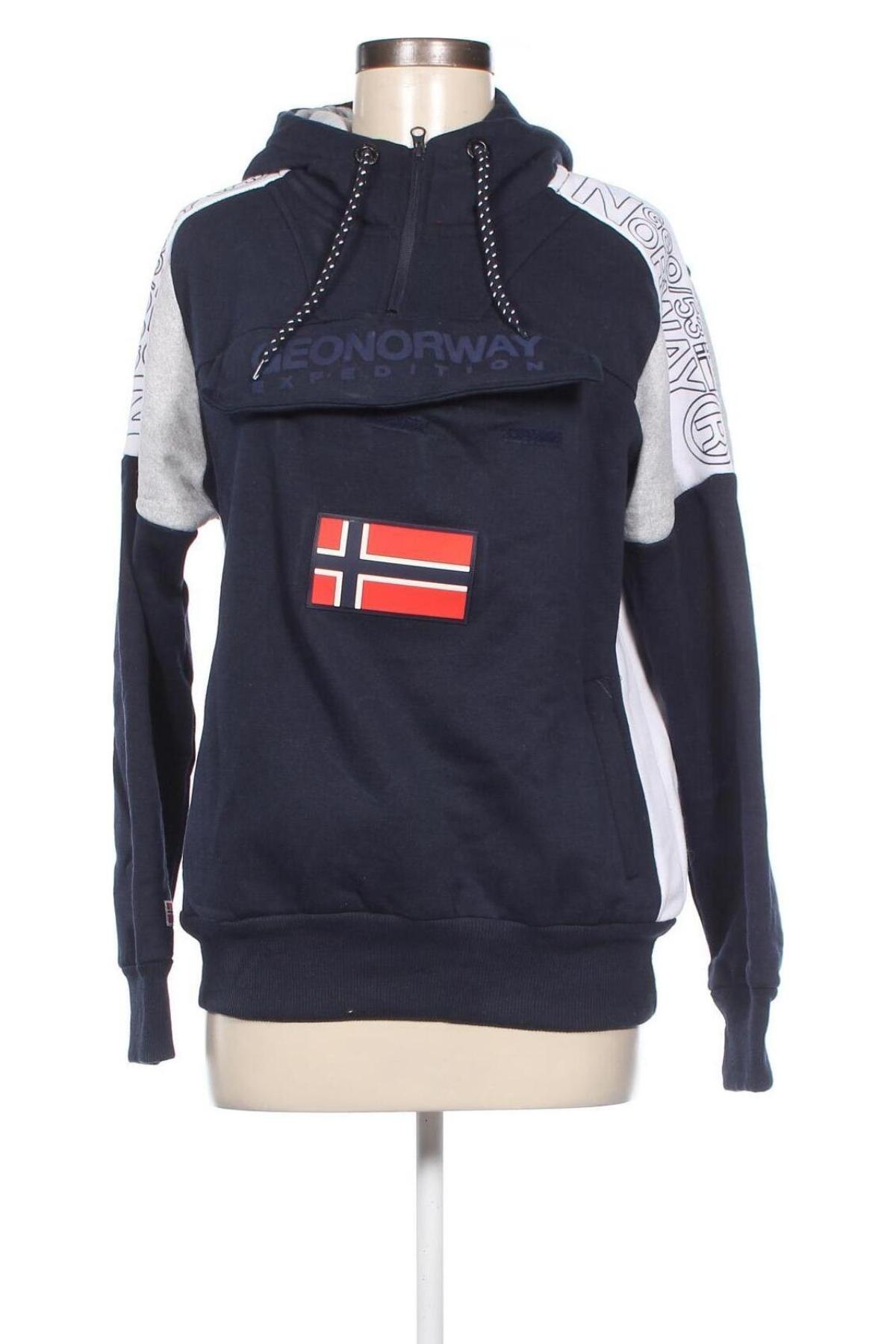 Γυναικείο φούτερ Geographical Norway, Μέγεθος XXL, Χρώμα Μπλέ, Τιμή 36,08 €