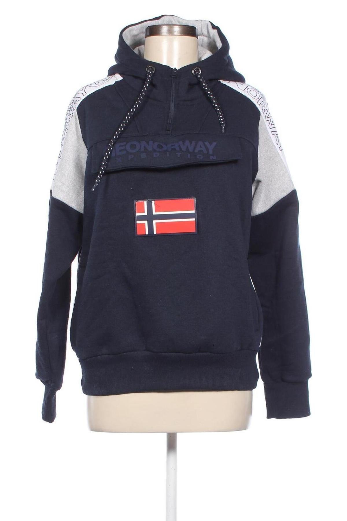 Damen Sweatshirt Geographical Norway, Größe XXL, Farbe Blau, Preis 90,21 €