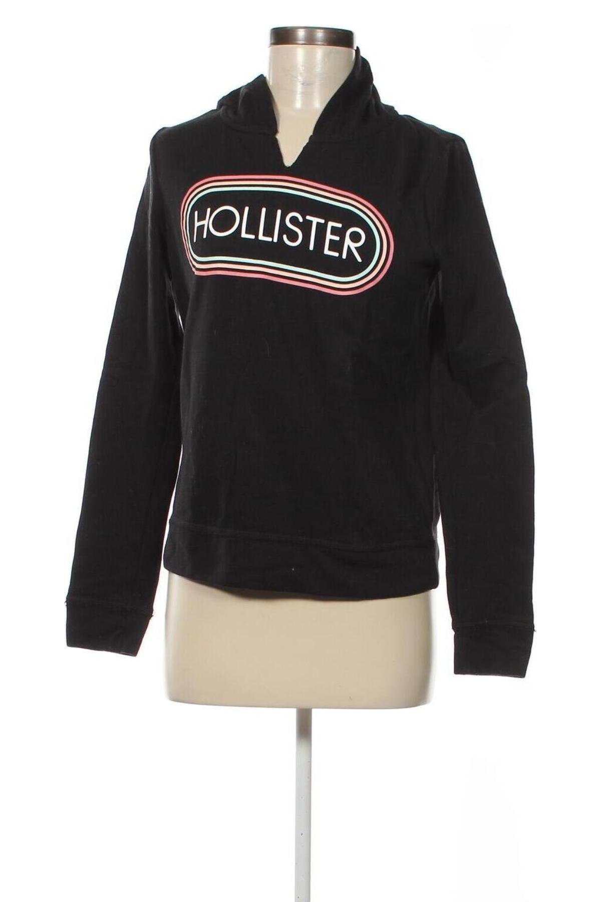 Γυναικείο φούτερ Hollister, Μέγεθος S, Χρώμα Μαύρο, Τιμή 14,28 €