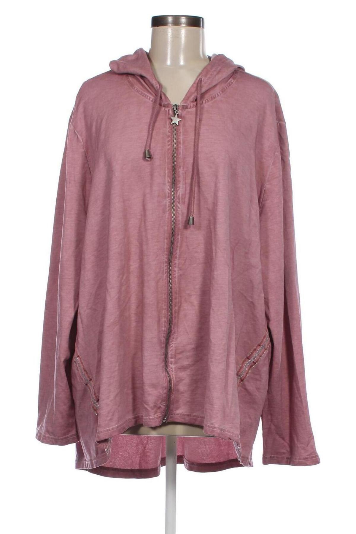 Damen Sweatshirt Ulla Popken, Größe 3XL, Farbe Rosa, Preis 28,53 €