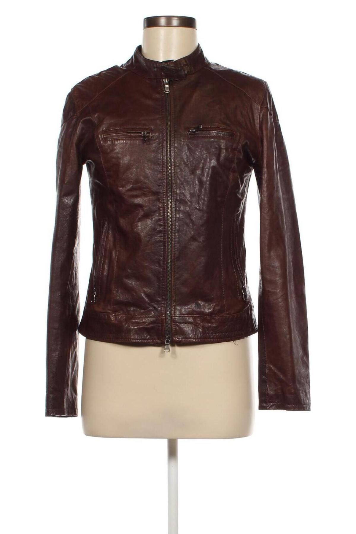 Damen Lederjacke, Größe L, Farbe Braun, Preis € 58,08