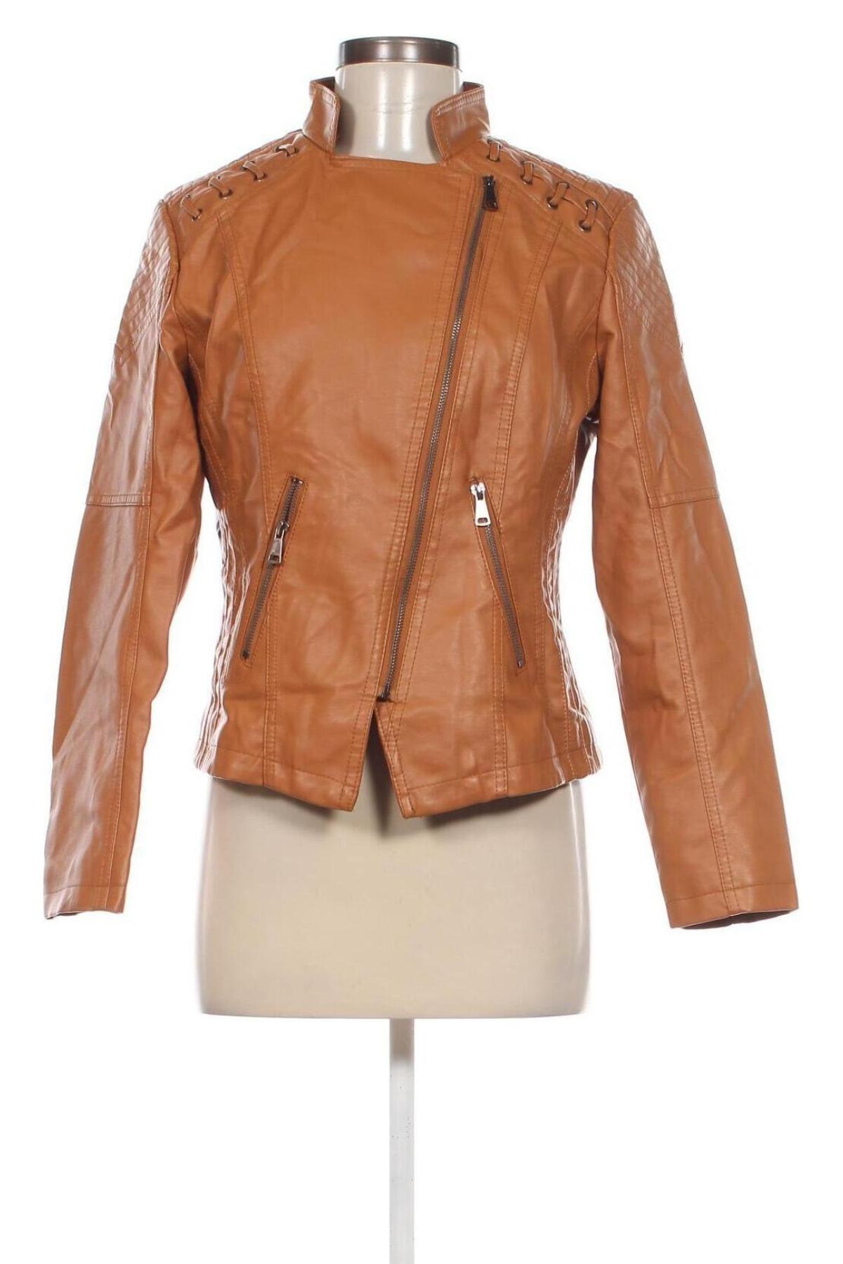 Damen Lederjacke, Größe M, Farbe Braun, Preis € 27,28