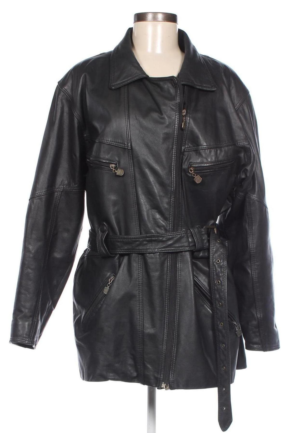 Damen Lederjacke, Größe L, Farbe Schwarz, Preis € 46,91