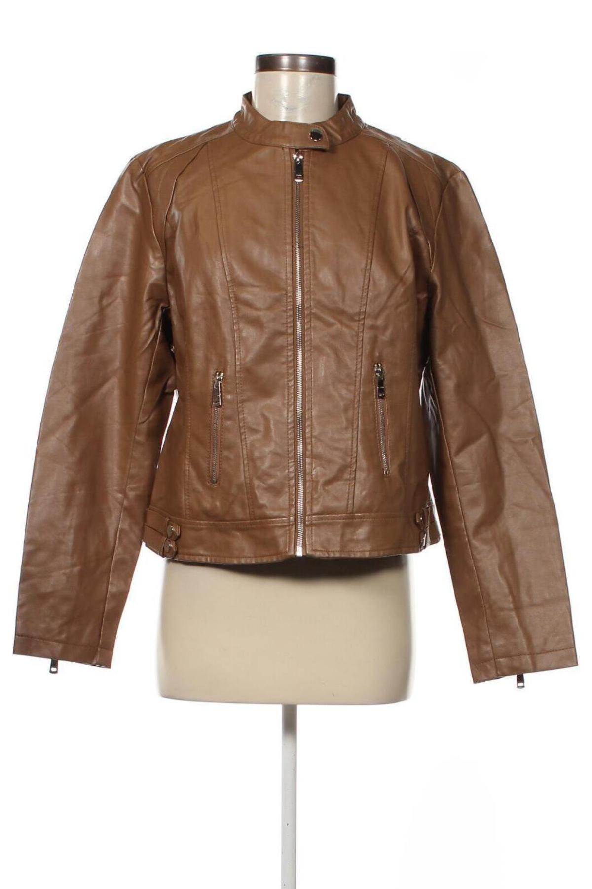 Damen Lederjacke, Größe XL, Farbe Braun, Preis € 16,54