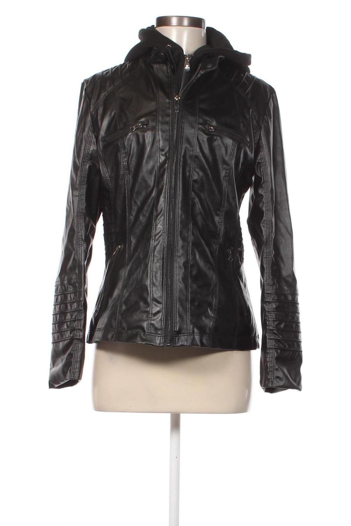 Damen Lederjacke, Größe S, Farbe Schwarz, Preis 11,32 €