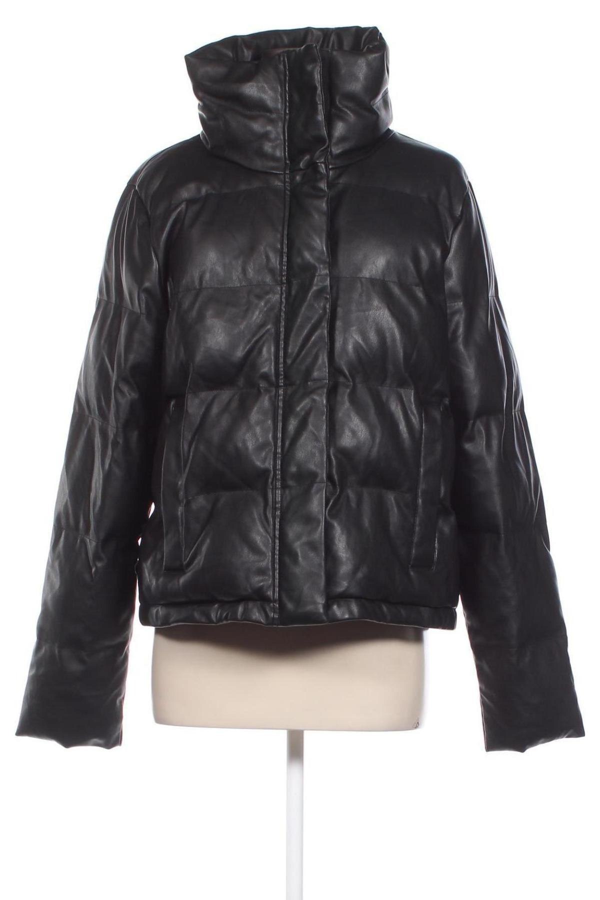Γυναικείο δερμάτινο μπουφάν Abercrombie & Fitch, Μέγεθος XL, Χρώμα Μαύρο, Τιμή 37,11 €