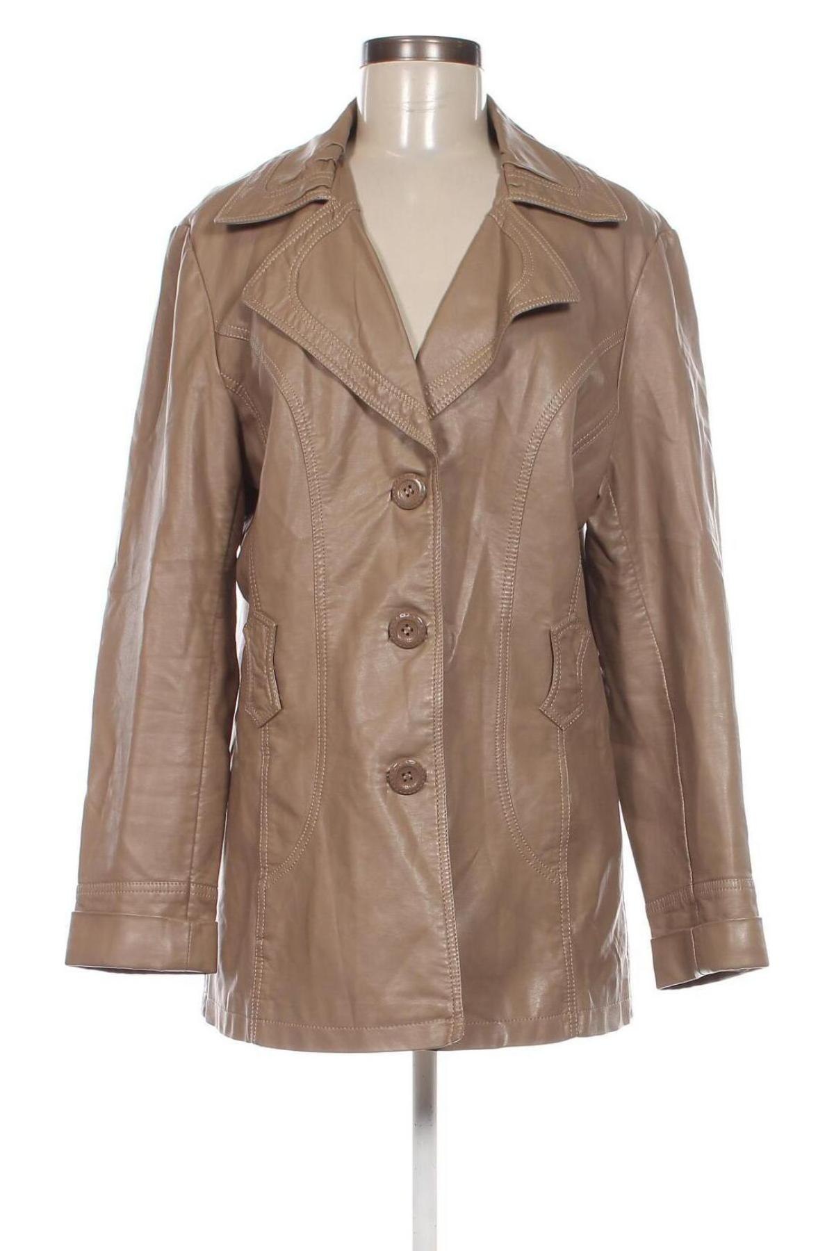 Damen Lederjacke Adeline, Größe XXL, Farbe Beige, Preis 17,74 €