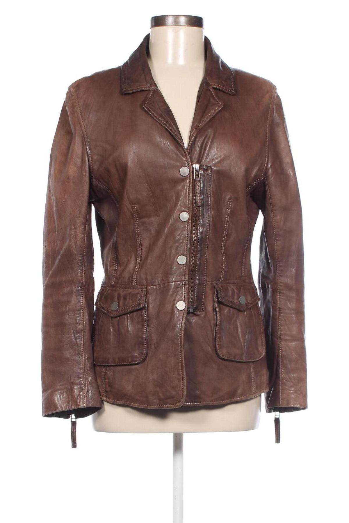 Damen Lederjacke Avenue Foch, Größe M, Farbe Braun, Preis € 32,44