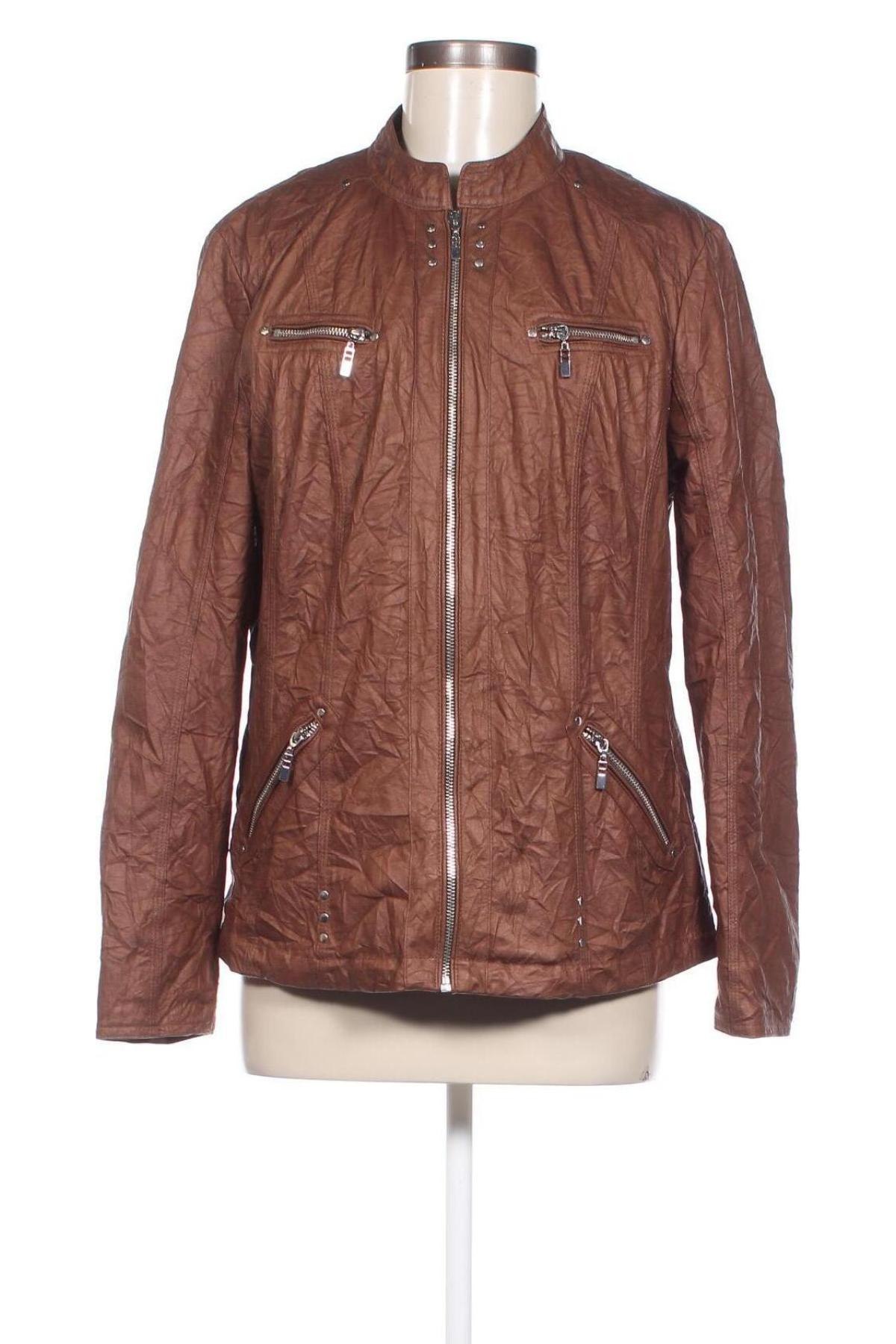 Damen Lederjacke Canda, Größe L, Farbe Braun, Preis € 23,19