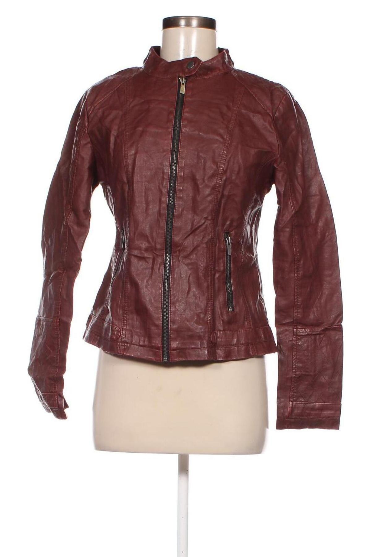 Damen Lederjacke Gina, Größe M, Farbe Rot, Preis 17,49 €