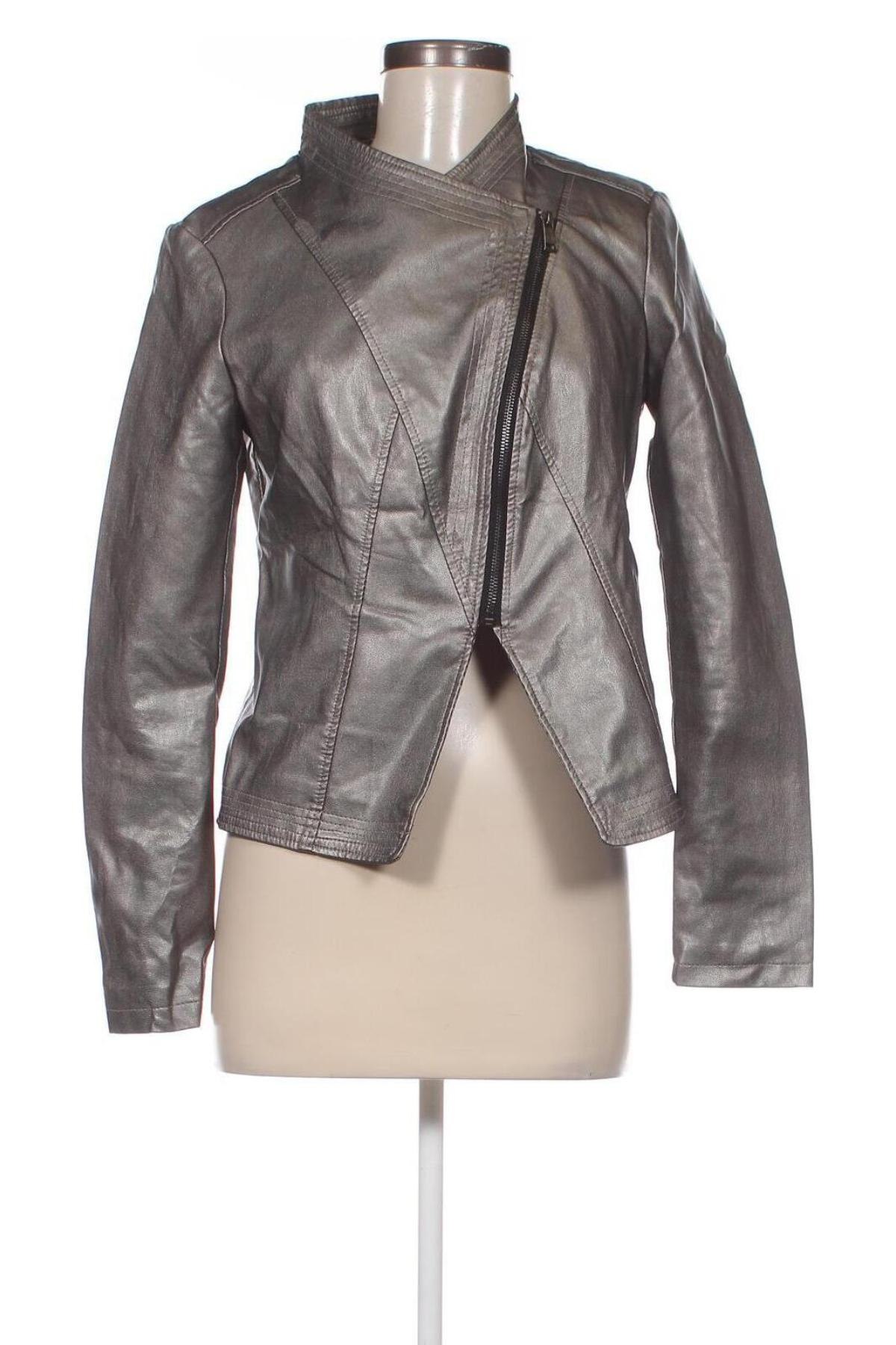 Damen Lederjacke Guess, Größe M, Farbe Grau, Preis 27,96 €