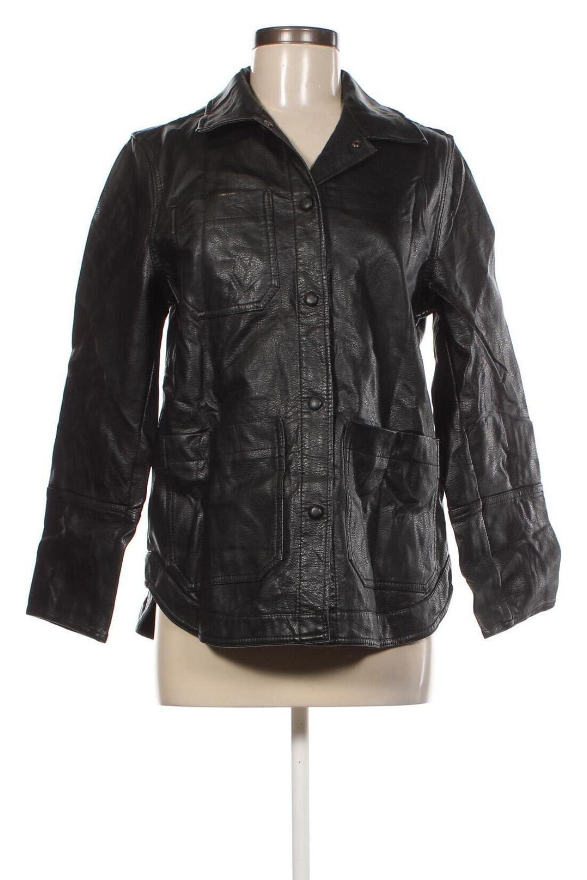 Dámska kožená bunda  H&M, Veľkosť XS, Farba Čierna, Cena  14,72 €