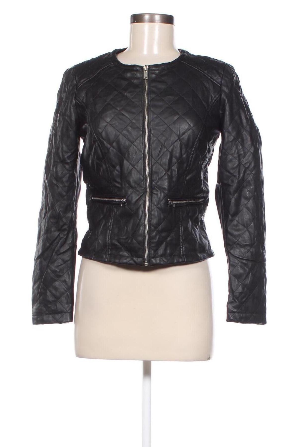 Dámska kožená bunda  Jacqueline De Yong, Veľkosť M, Farba Čierna, Cena  11,95 €