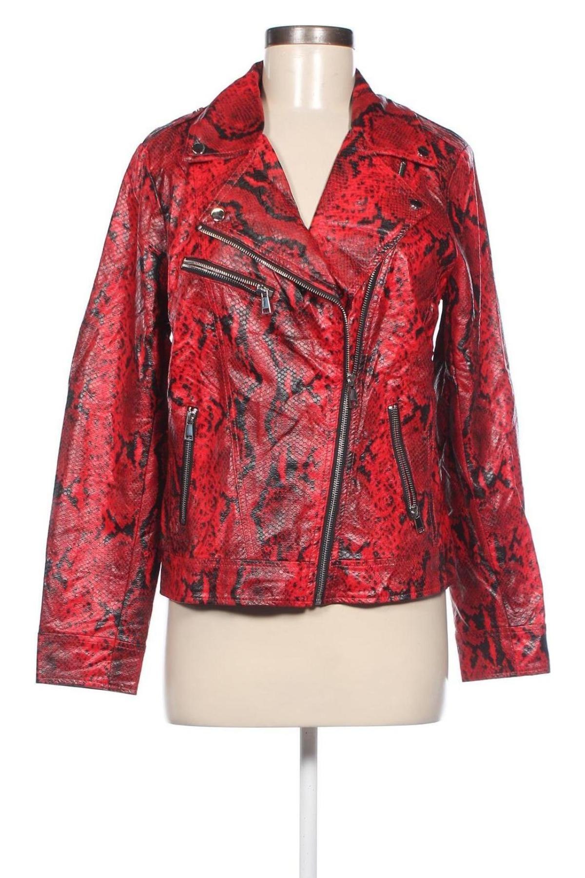 Damen Lederjacke Ms Mode, Größe M, Farbe Rot, Preis € 15,35