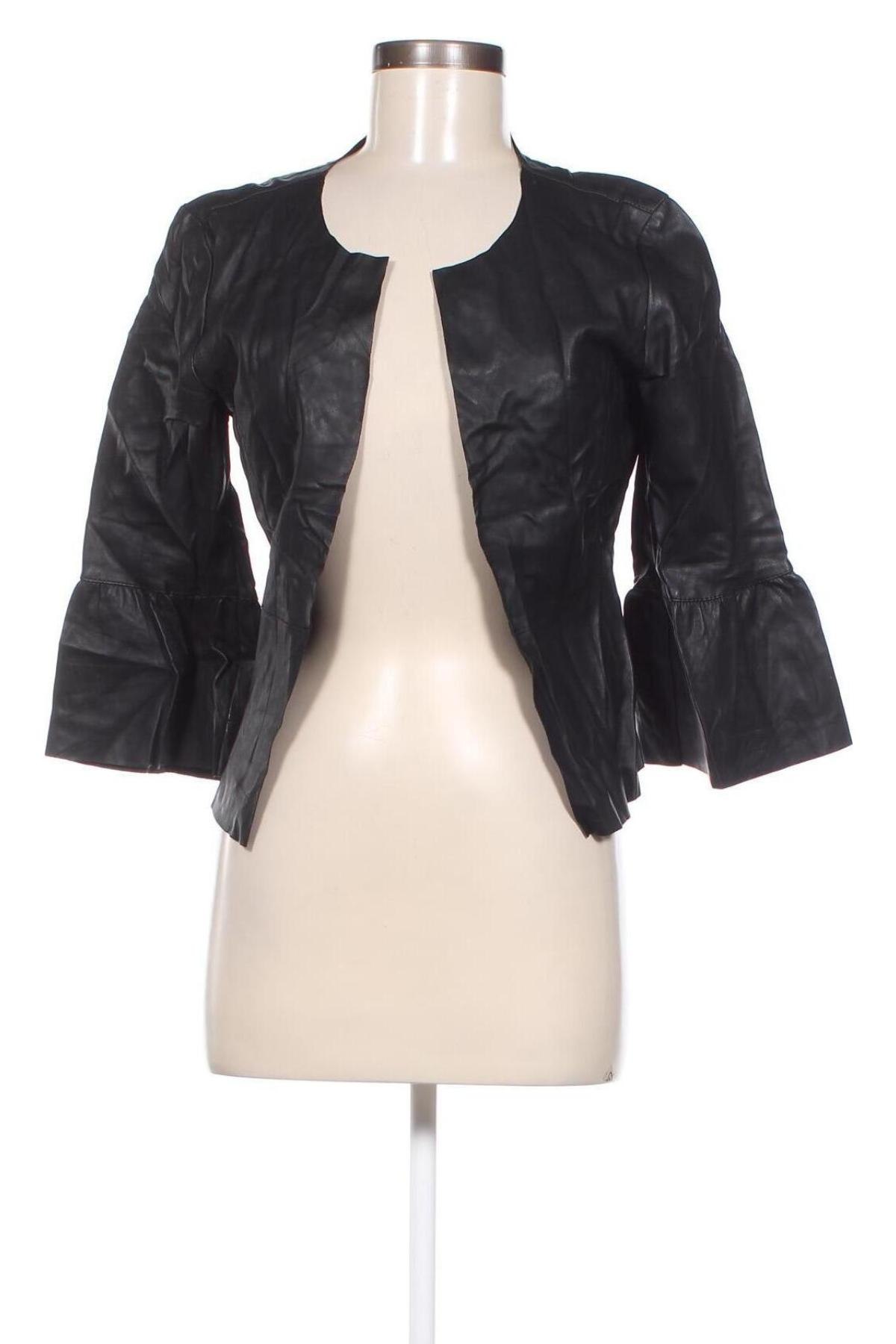 Γυναικείο δερμάτινο μπουφάν ONLY, Μέγεθος M, Χρώμα Μαύρο, Τιμή 15,98 €