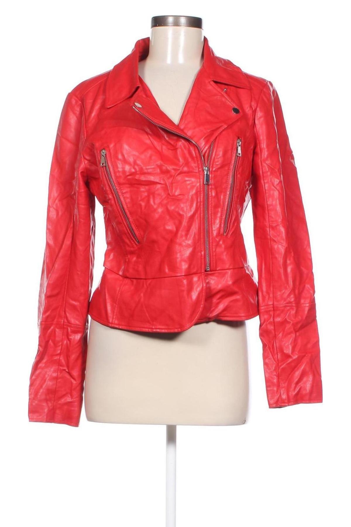 Dámska kožená bunda  Orsay, Veľkosť L, Farba Červená, Cena  16,67 €
