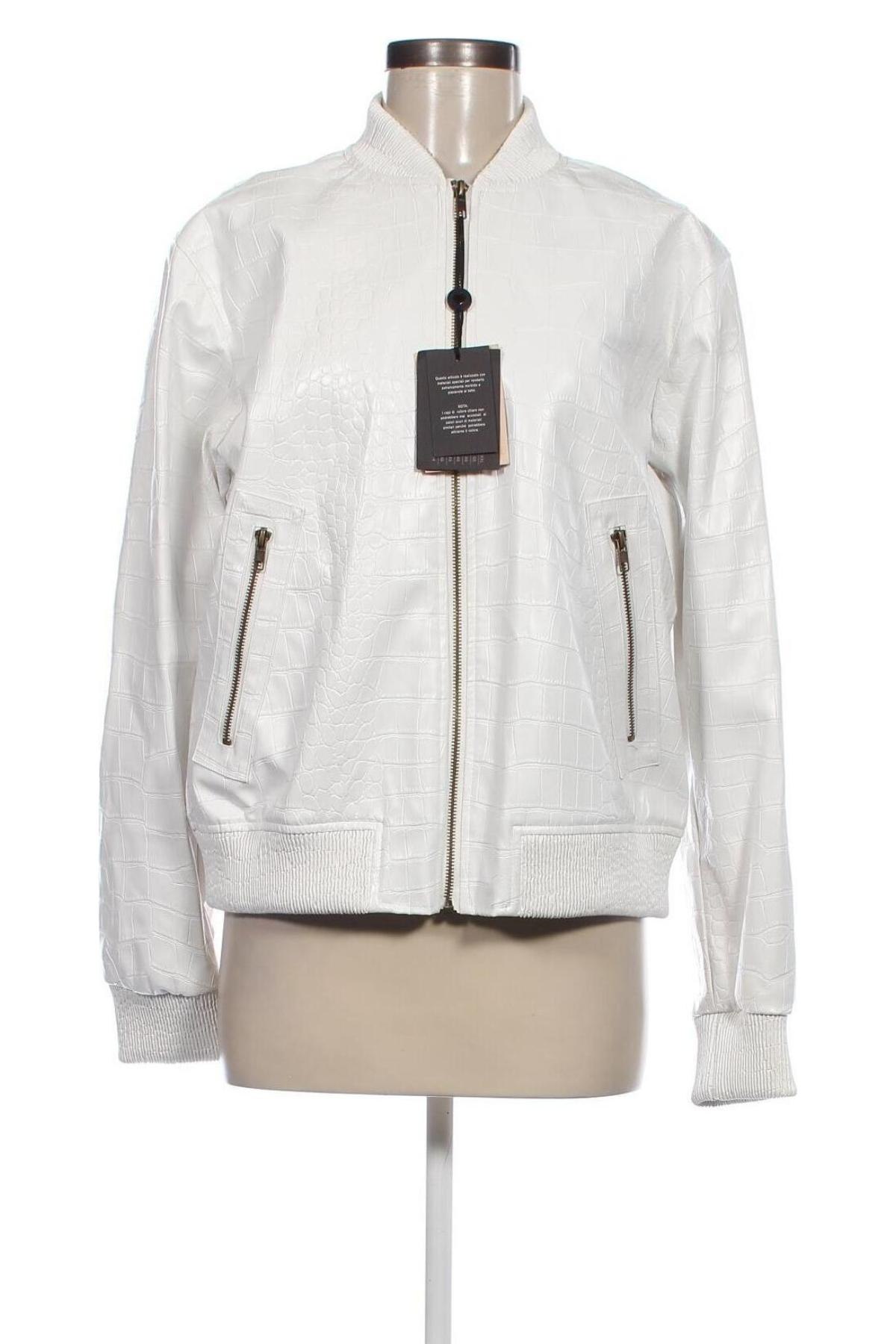 Dámska kožená bunda  TWINSET, Veľkosť XL, Farba Biela, Cena  79,79 €