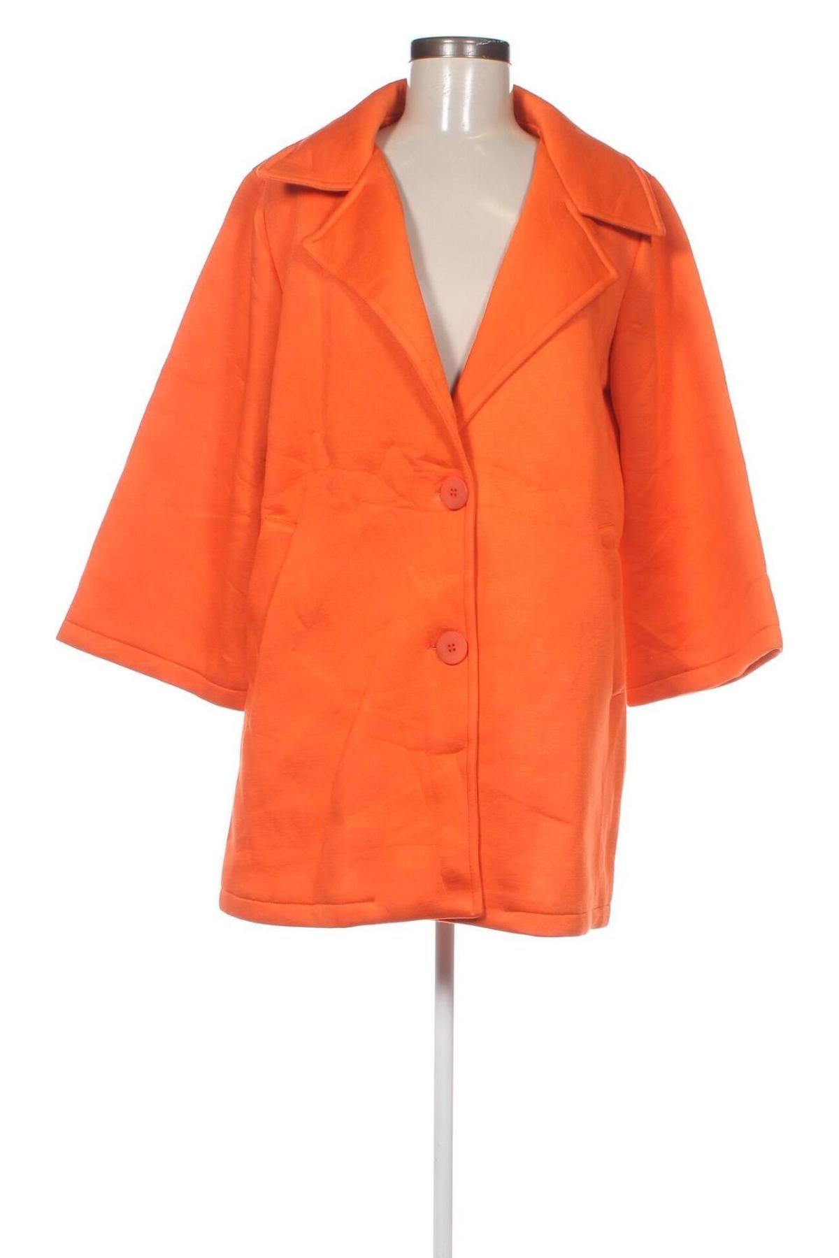 Дамско палто, Размер L, Цвят Оранжев, Цена 27,82 лв.