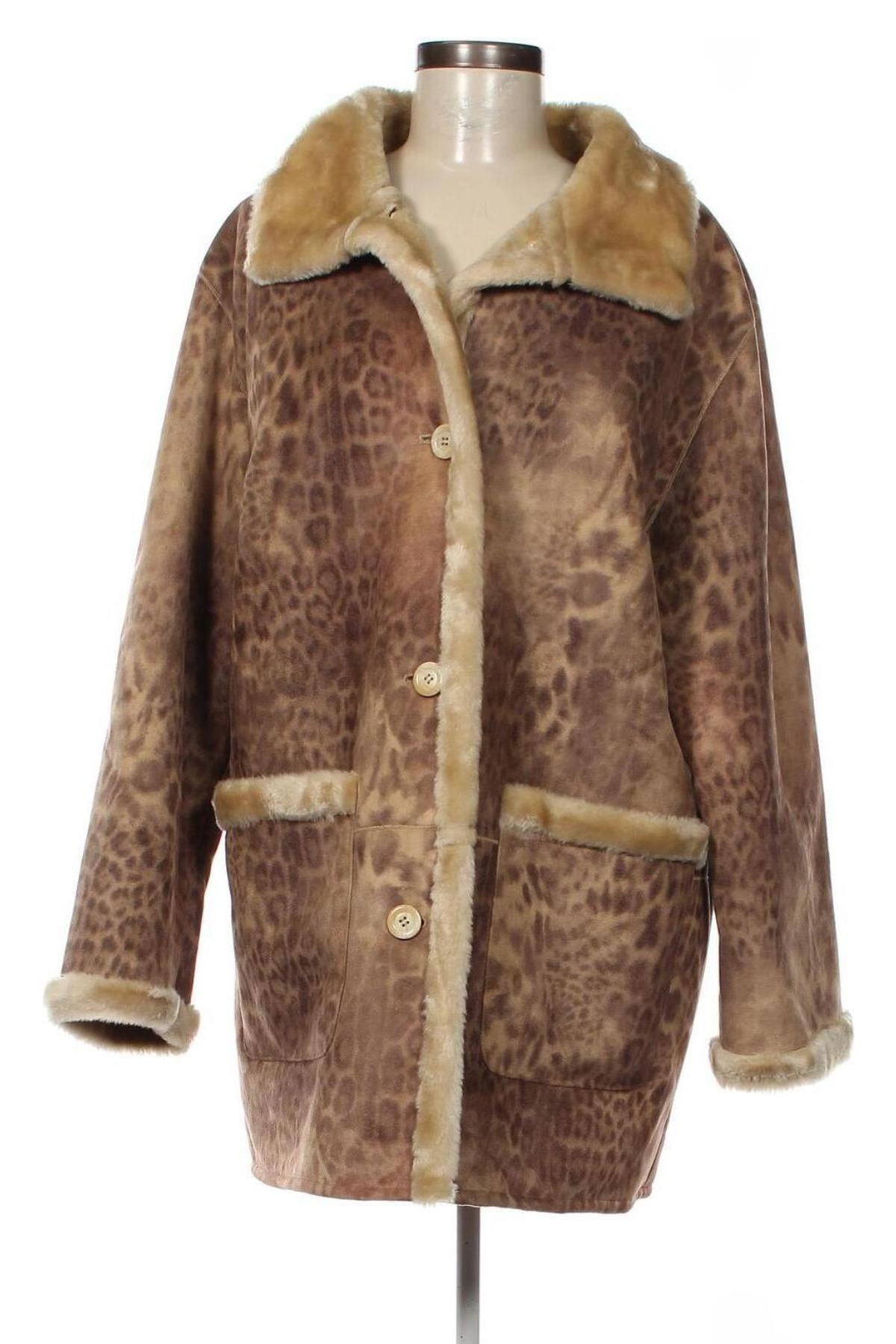 Дамско палто, Размер XL, Цвят Кафяв, Цена 80,27 лв.