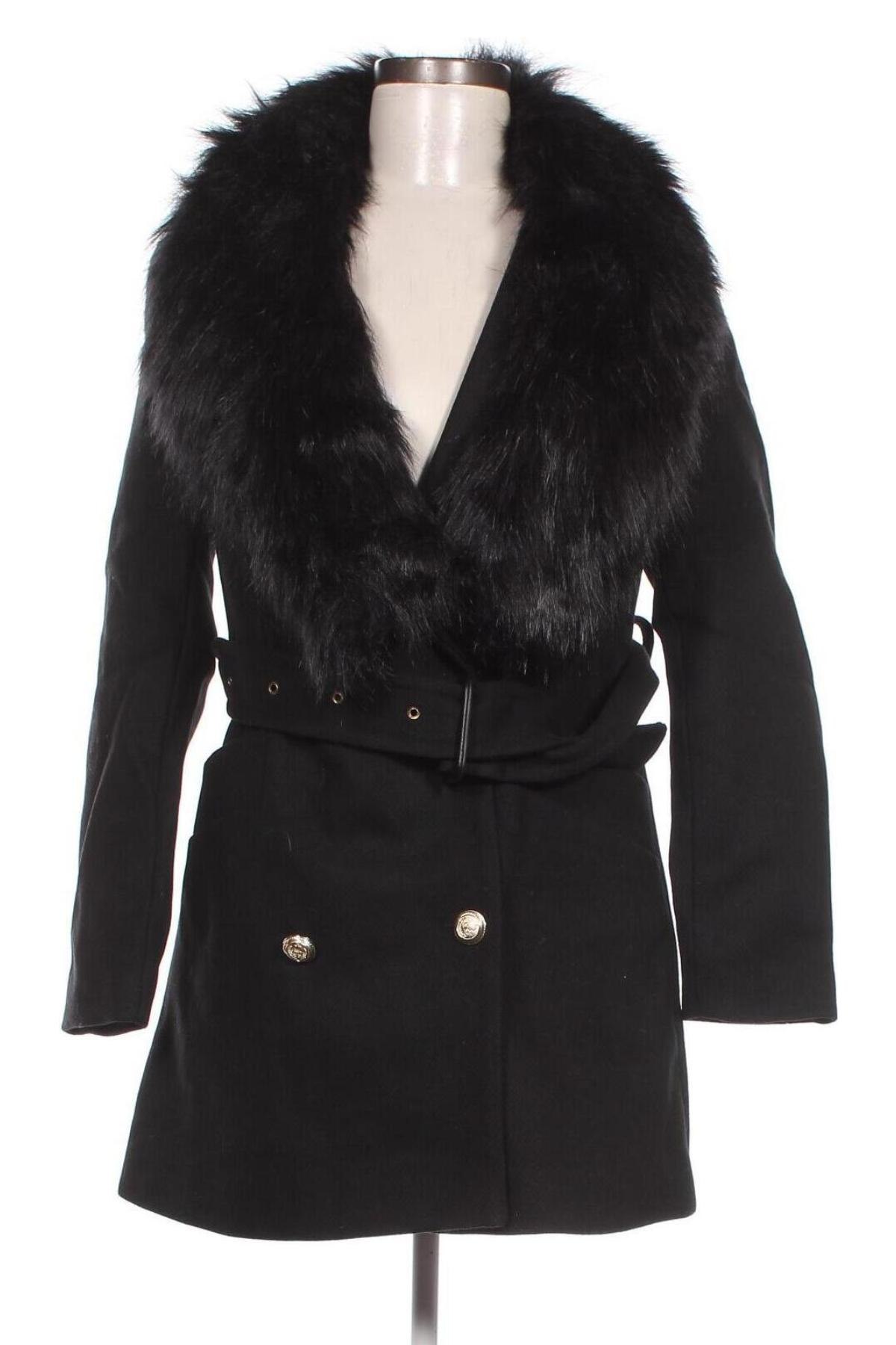 Дамско палто Guess, Размер S, Цвят Черен, Цена 343,85 лв.