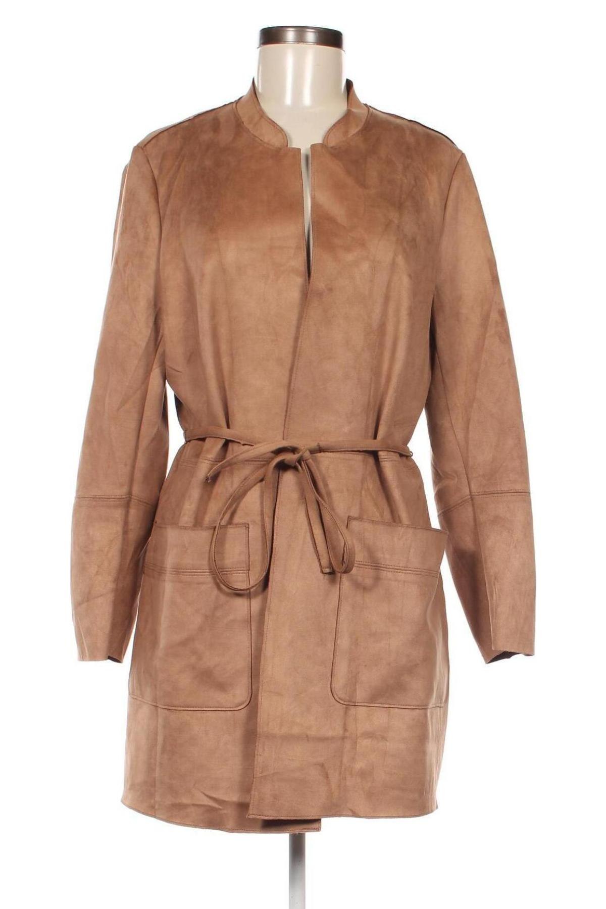 Palton de femei H&M, Mărime L, Culoare Maro, Preț 54,74 Lei