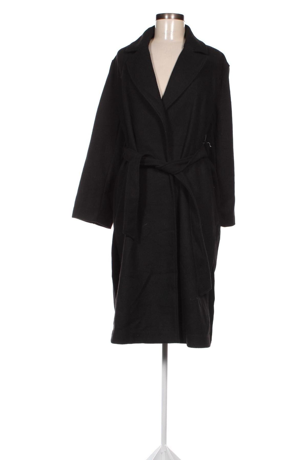 Дамско палто H&M, Размер XS, Цвят Черен, Цена 80,84 лв.