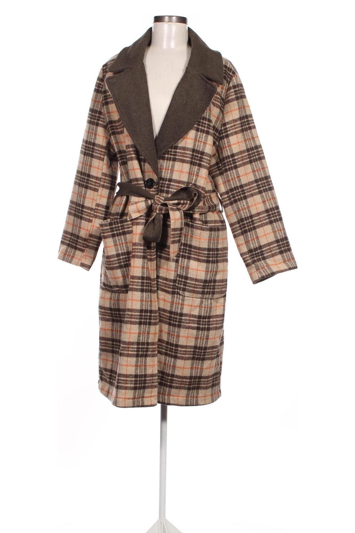 Γυναικείο παλτό Made In Italy, Μέγεθος L, Χρώμα Πολύχρωμο, Τιμή 31,11 €